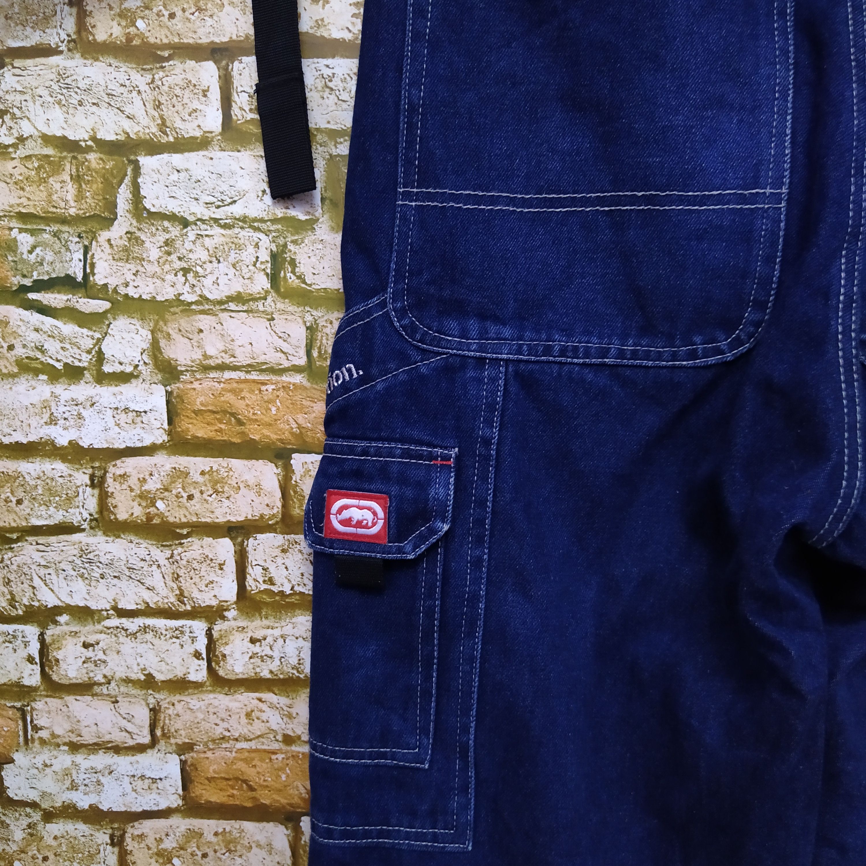 Ecko Unltd. × Vintage 90s ECKO UNLTD FUNCTION DENIM BELT CARPENTER (D271) Size US 31 - 2 Thumbnail