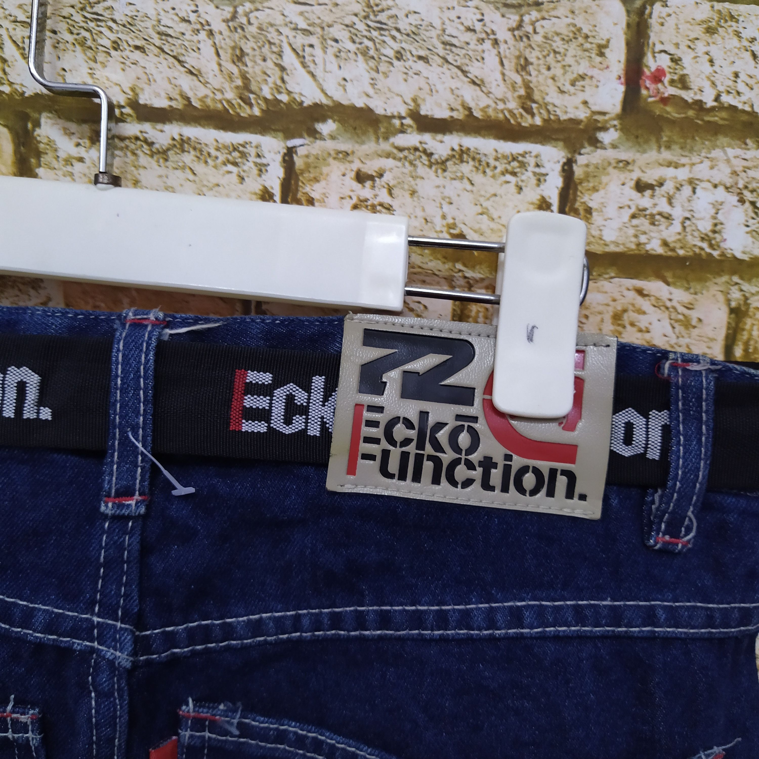 Ecko Unltd. × Vintage 90s ECKO UNLTD FUNCTION DENIM BELT CARPENTER (D271) Size US 31 - 4 Thumbnail
