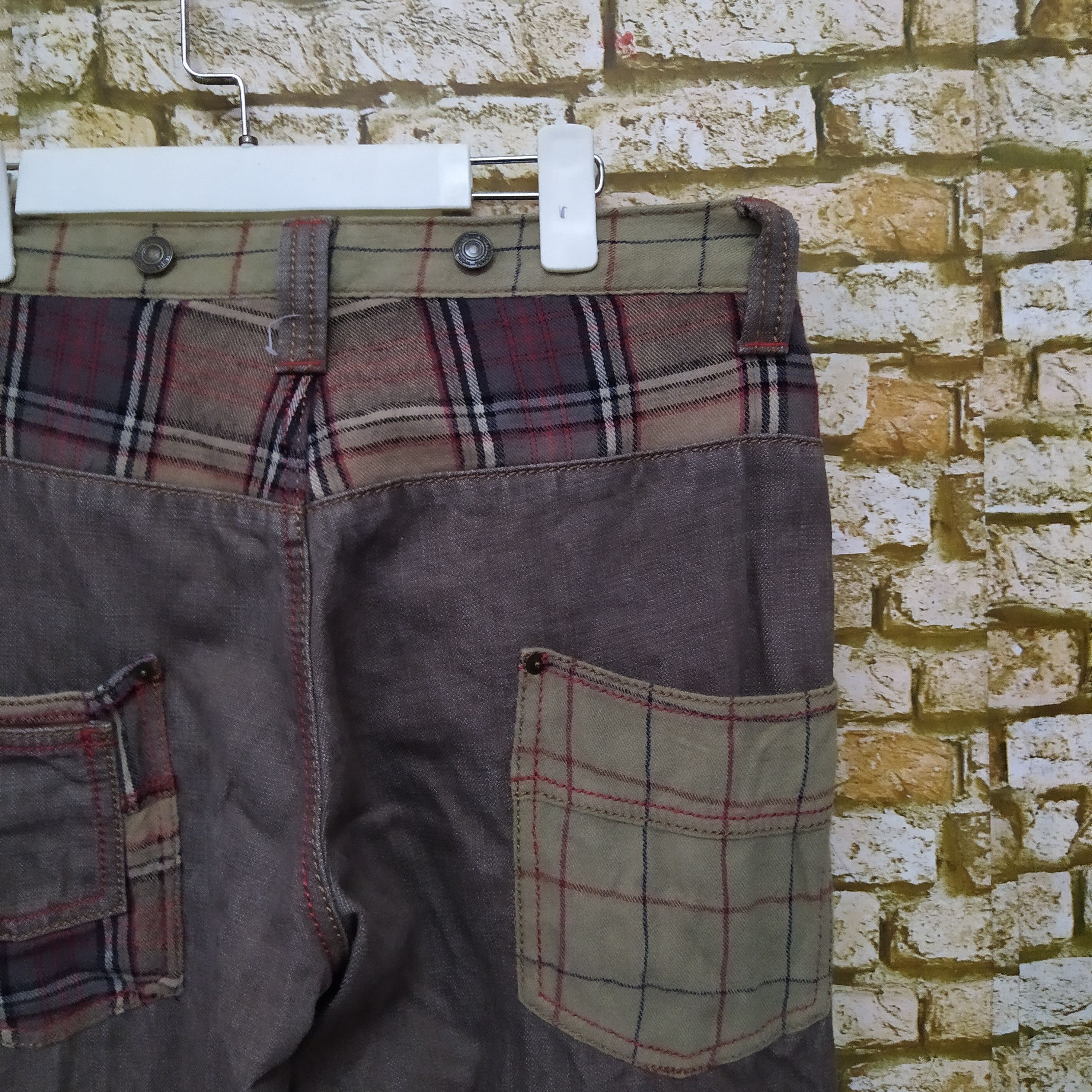 Designer × Japanese Brand SUNPLAIN DESIGNER CHECER DENIM JAPAN (D274) Size US 32 / EU 48 - 4 Thumbnail