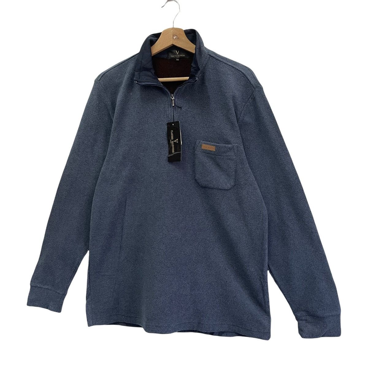 Mario Valentino Vintage 90’s Claudio Valentino Halfzip Fleece Size M Size US M / EU 48-50 / 2 - 3 Thumbnail