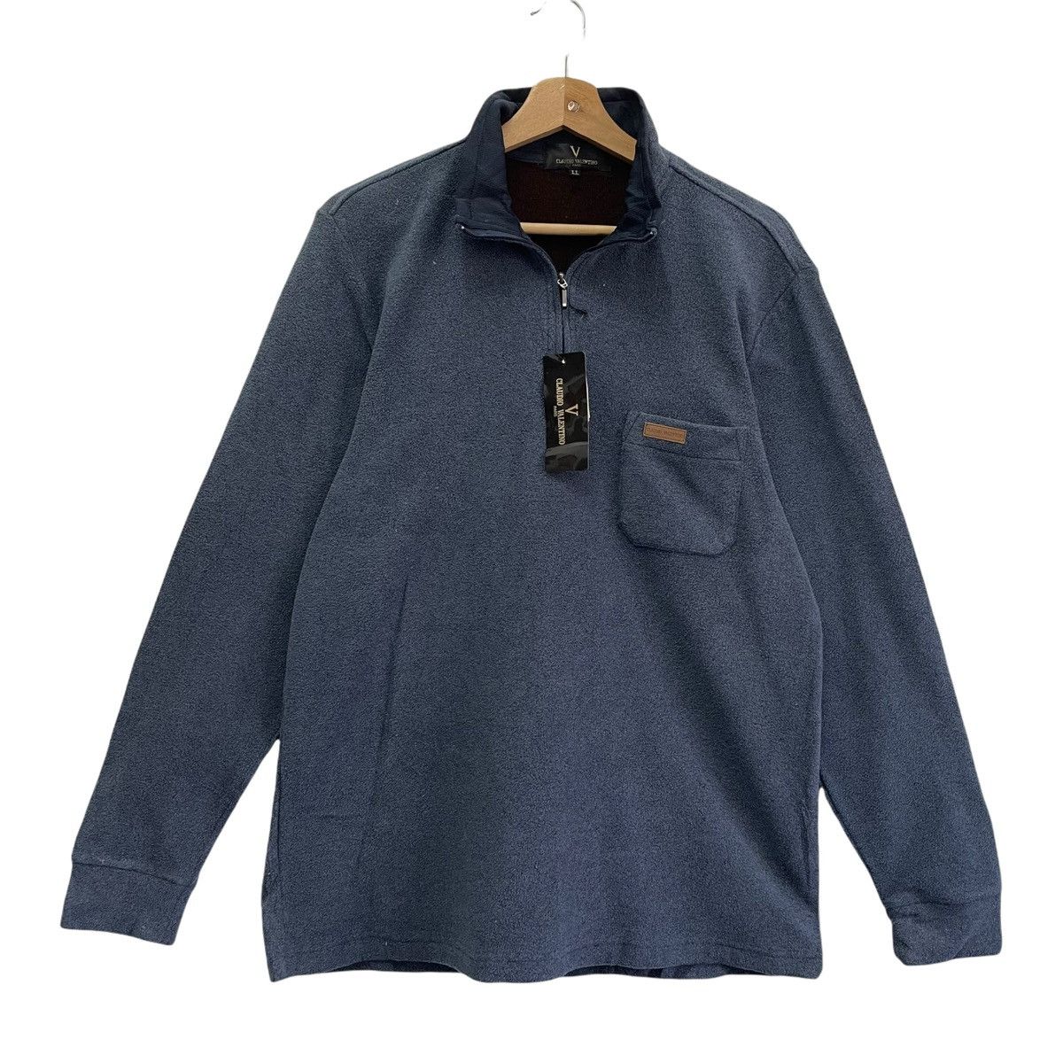 Mario Valentino Vintage 90’s Claudio Valentino Halfzip Fleece Size M Size US M / EU 48-50 / 2 - 1 Thumbnail