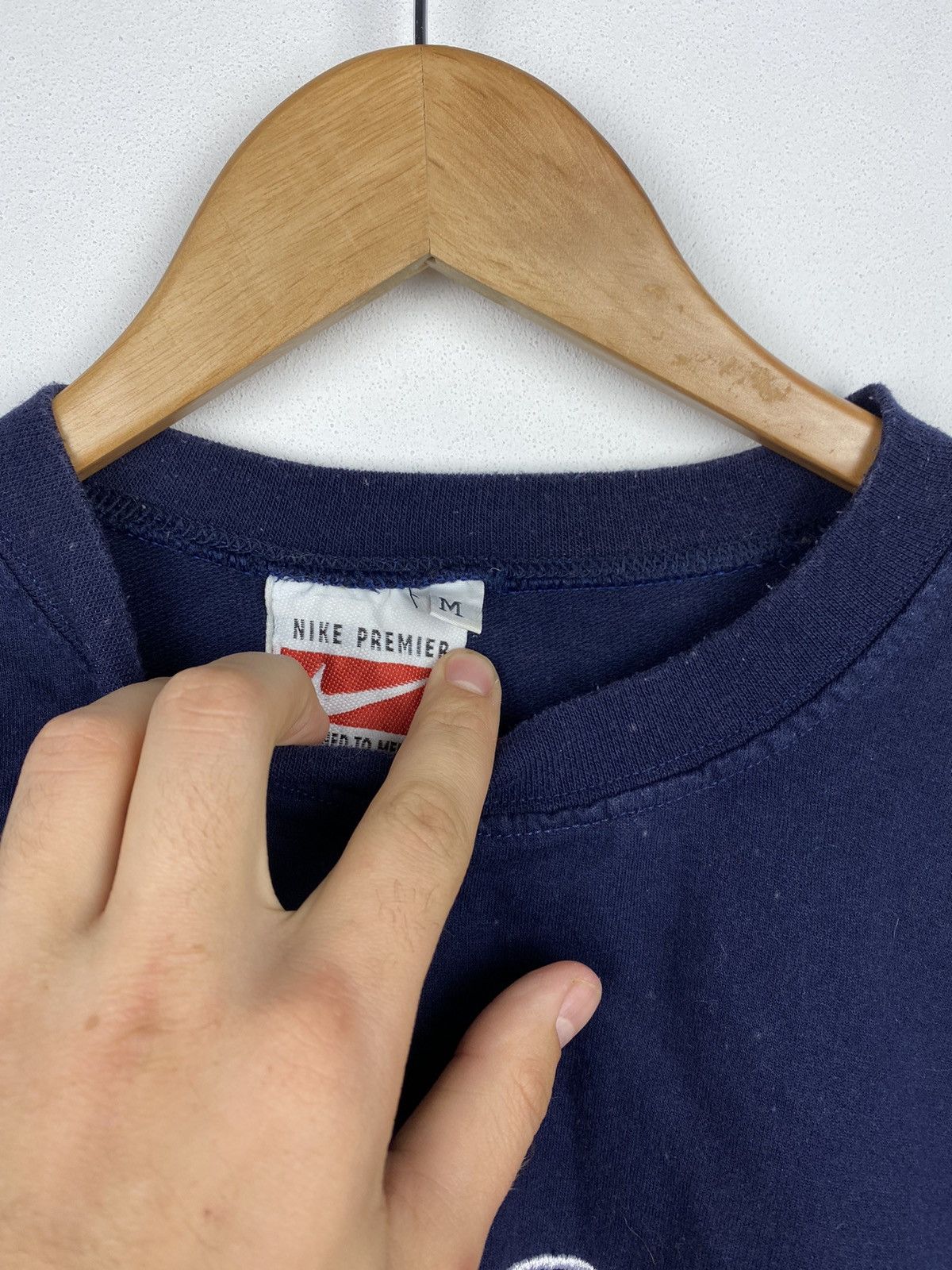 Nike Nike premier vintage t-shirt big swoosh logo Size US S / EU 44-46 / 1 - 2 Thumbnail