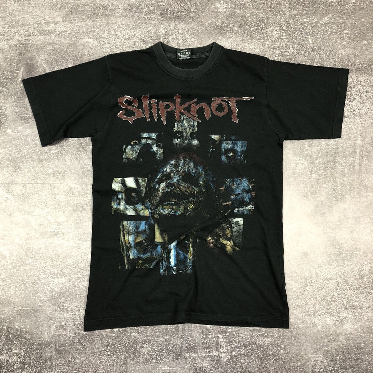 Slipknot T Shirt Blocks band logo Gray Chapter Ufficiale Uomo nero