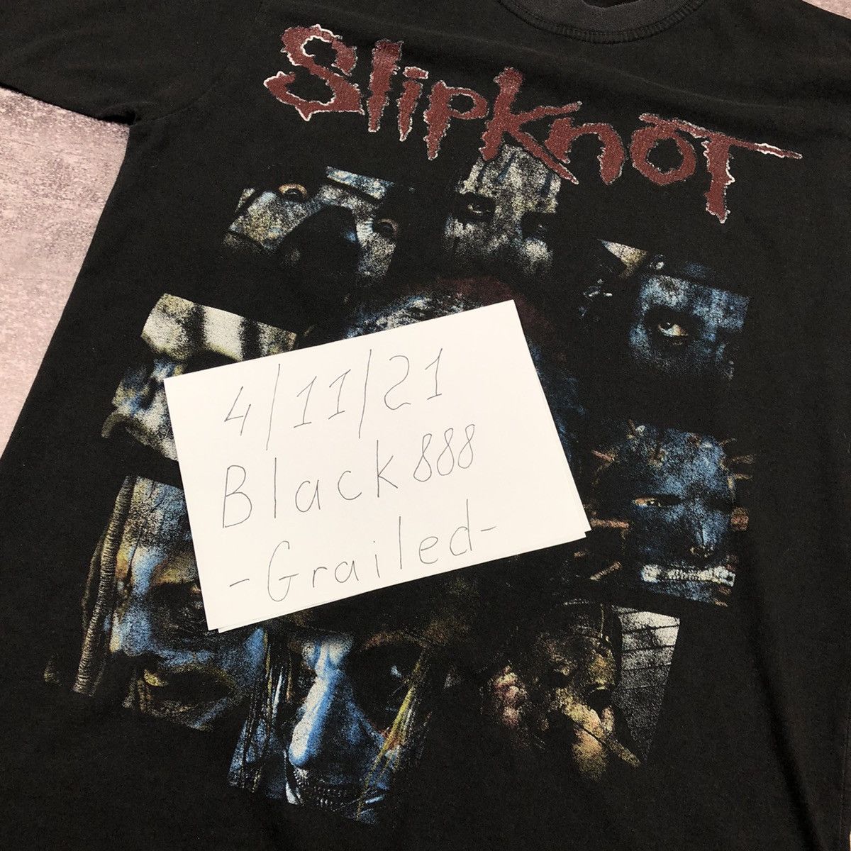 Slipknot Vintage Slipknot All Masks T Shirt Black Size US M / EU 48-50 / 2 - 13 Thumbnail