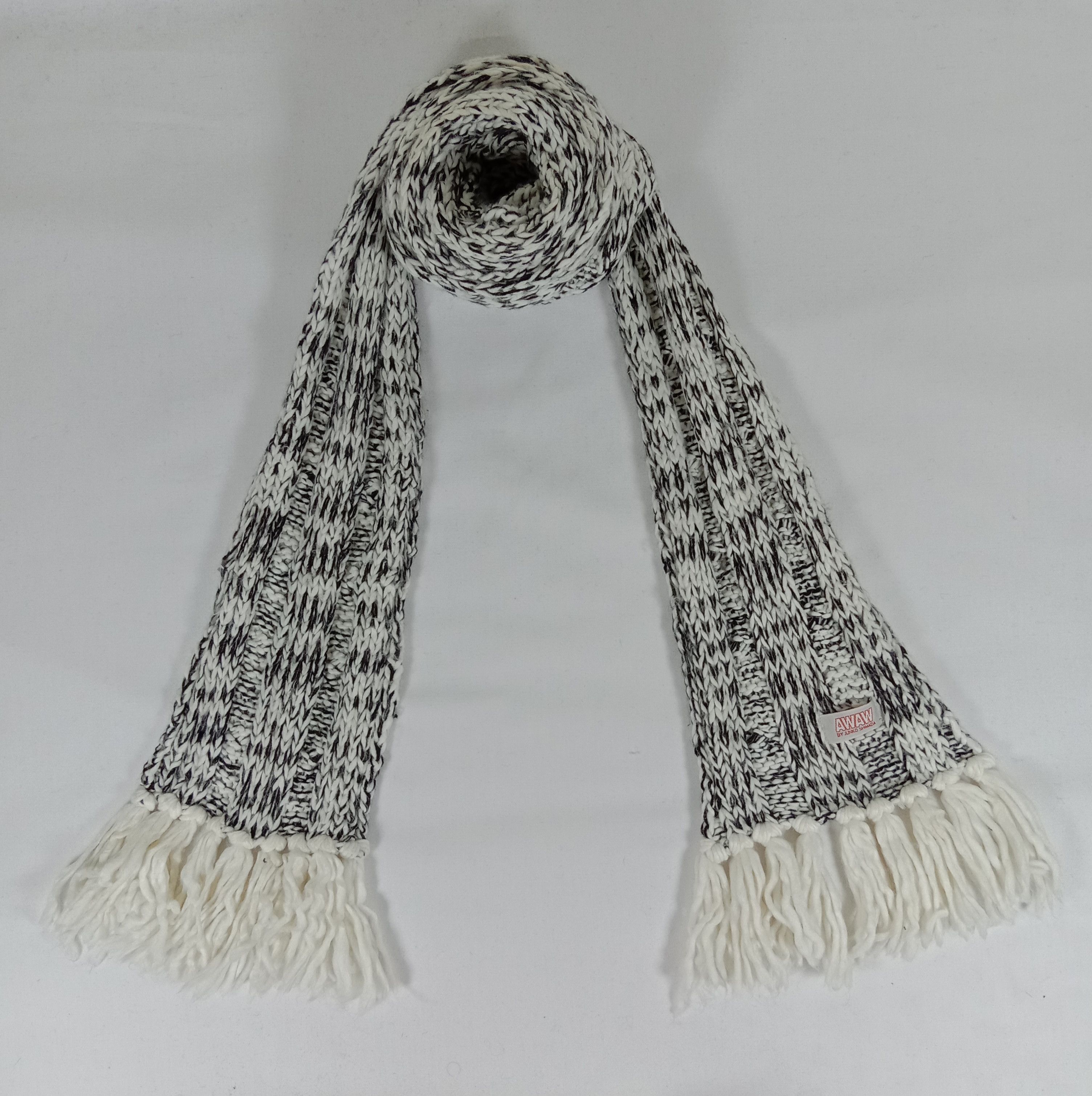 Mr. Junko Junko Shimada Knit Scarf / Muffler / Wool Size ONE SIZE - 2 Thumbnail