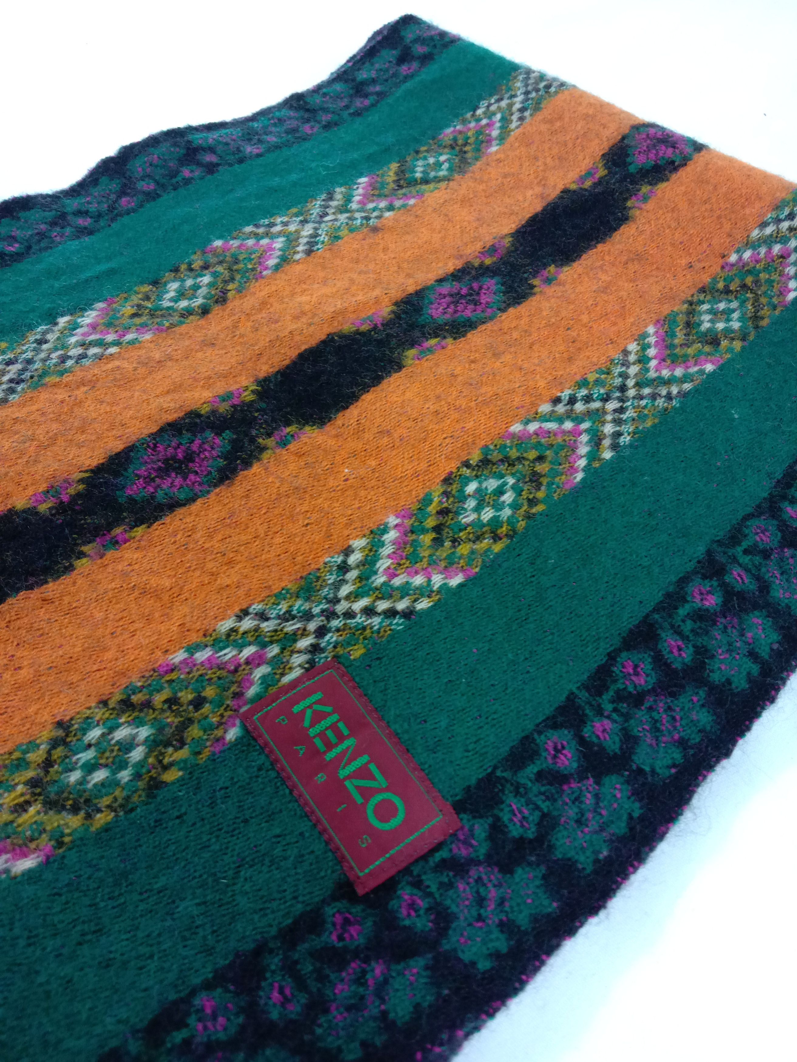Kenzo Vintage Kenzo Scarf / Muffler / Wool Size ONE SIZE - 1 Thumbnail