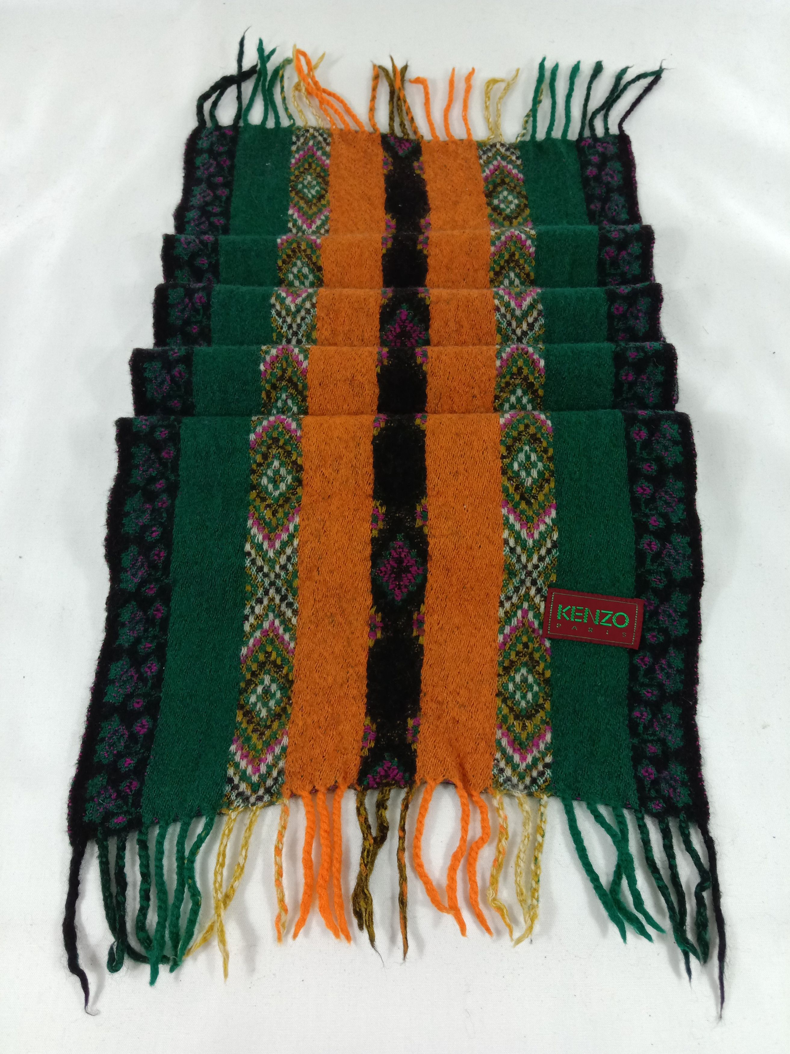 Kenzo Vintage Kenzo Scarf / Muffler / Wool Size ONE SIZE - 3 Thumbnail