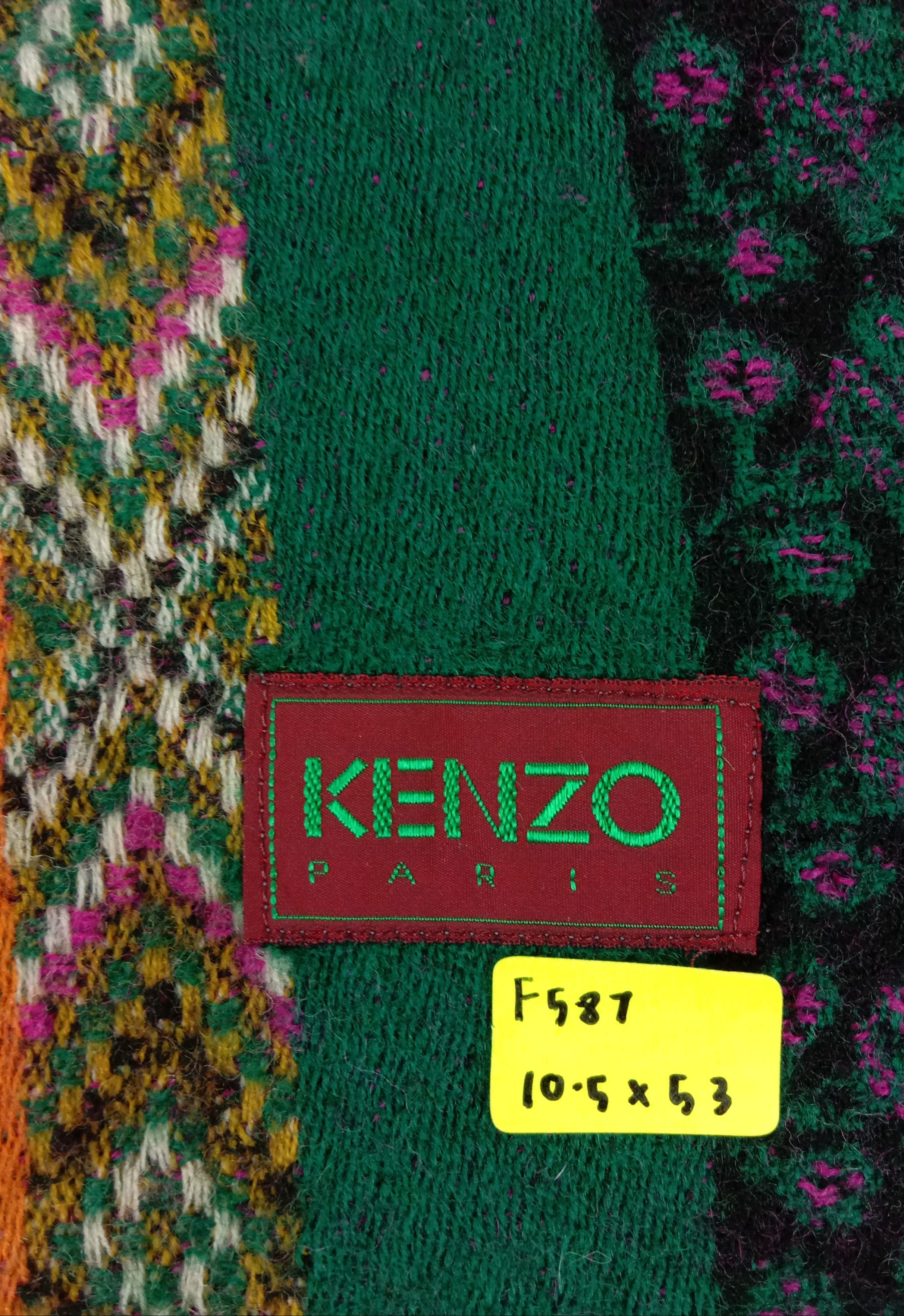 Kenzo Vintage Kenzo Scarf / Muffler / Wool Size ONE SIZE - 5 Thumbnail