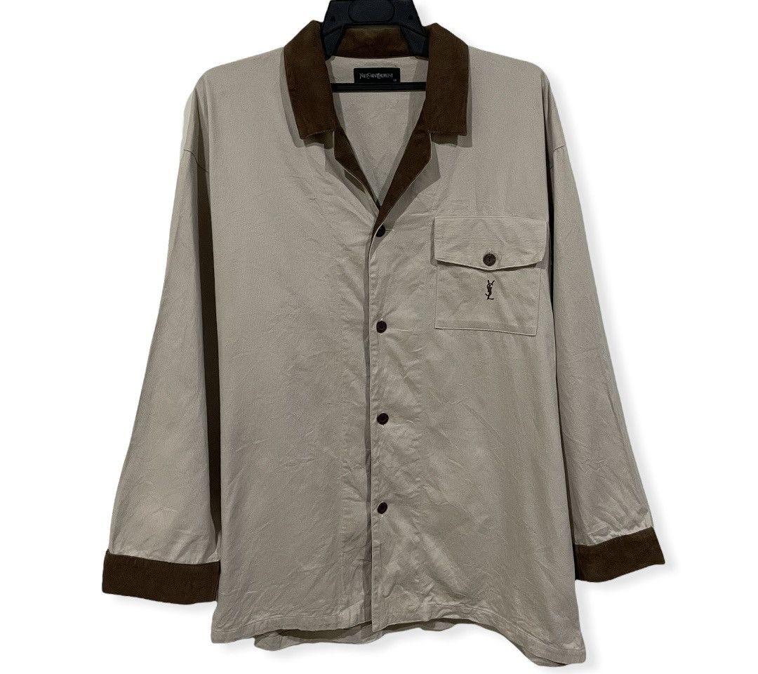 Yves Saint Laurent Yves Saint Laurent Velvet Corduroy Shirts Size US M / EU 48-50 / 2 - 4 Thumbnail