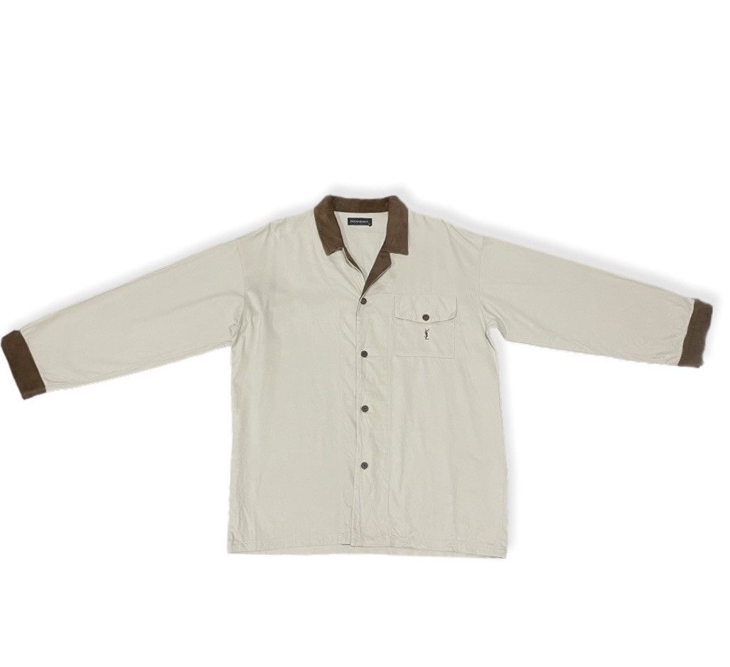 Yves Saint Laurent Yves Saint Laurent Velvet Corduroy Shirts Size US M / EU 48-50 / 2 - 15 Thumbnail