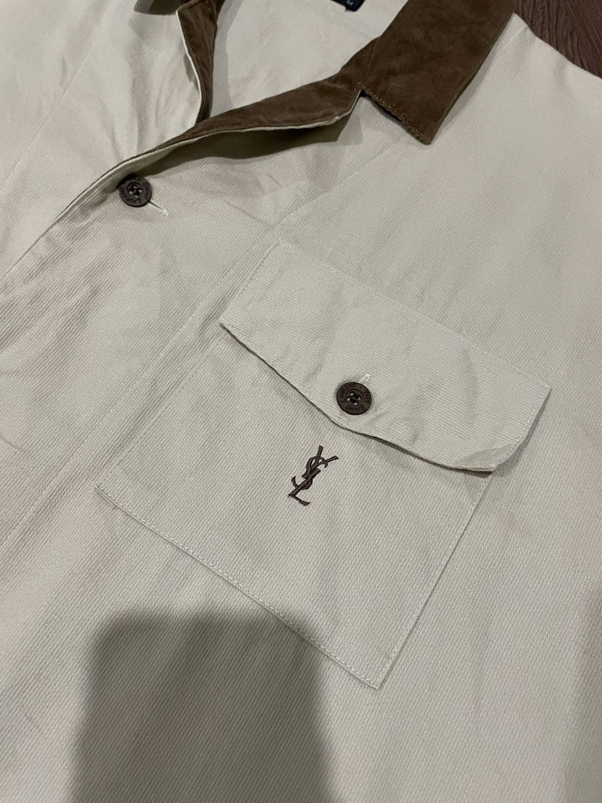 Yves Saint Laurent Yves Saint Laurent Velvet Corduroy Shirts Size US M / EU 48-50 / 2 - 6 Thumbnail