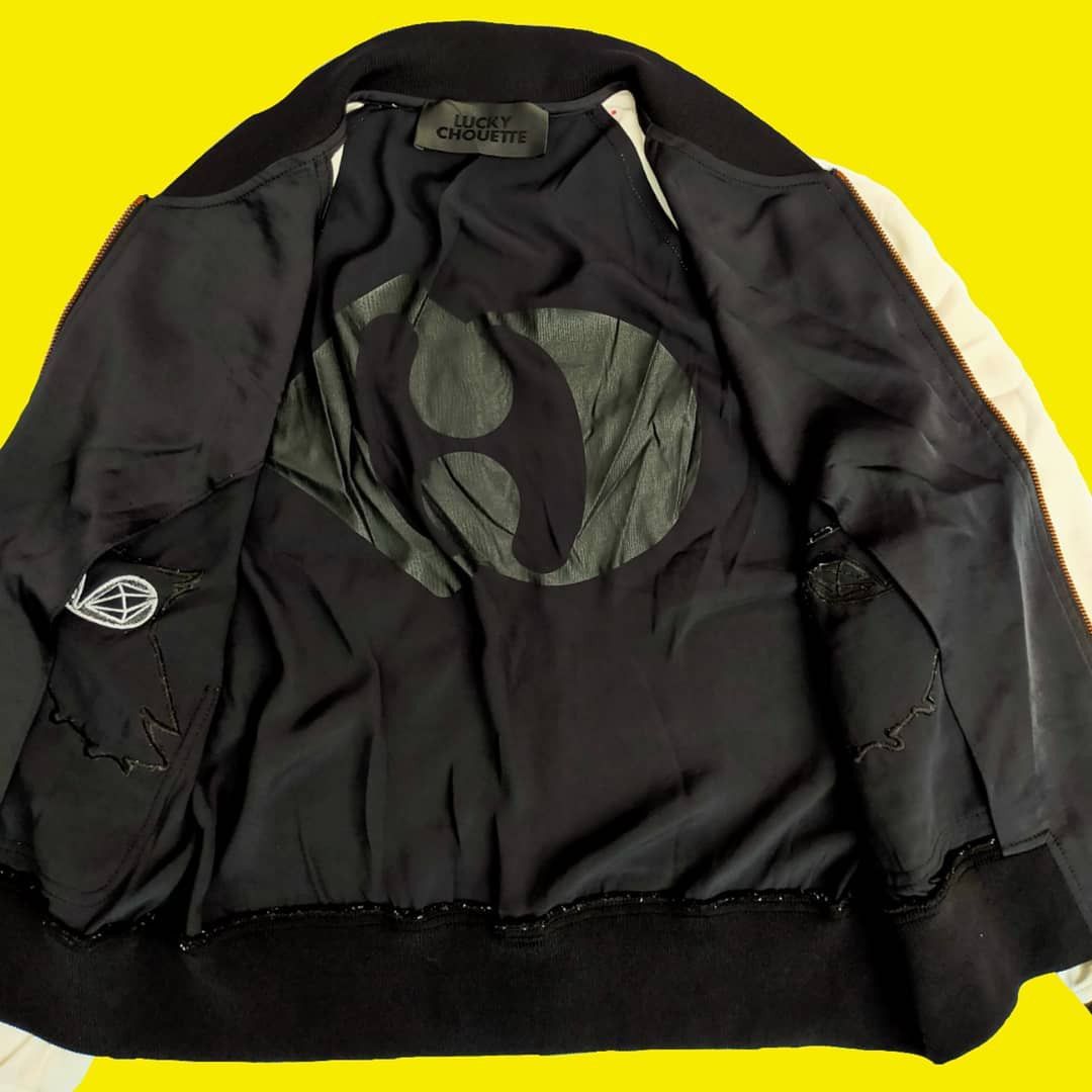 Japanese Brand Lucky Chouette Bomber Silk Size US M / EU 48-50 / 2 - 2 Thumbnail