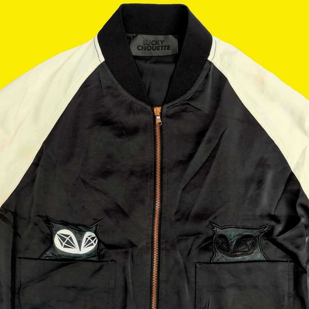 Japanese Brand Lucky Chouette Bomber Silk Size US M / EU 48-50 / 2 - 3 Thumbnail