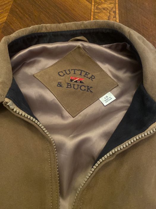 cutter and buck suede jacket