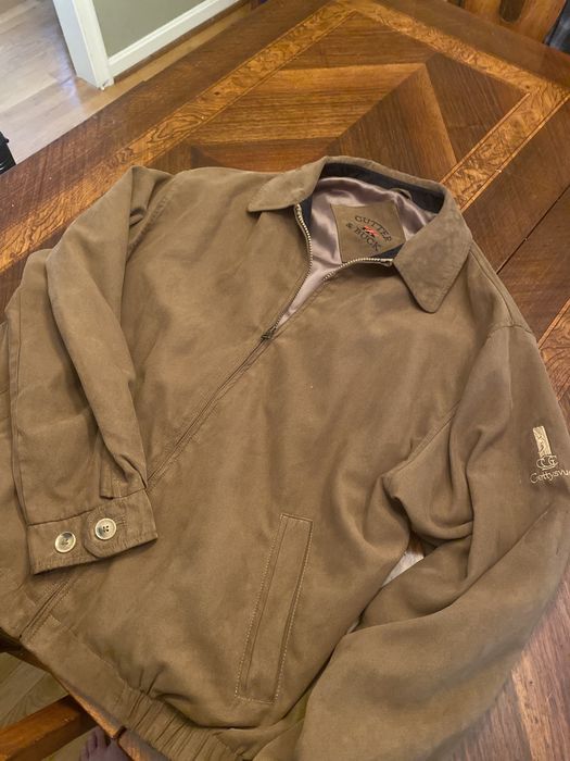 cutter and buck suede jacket