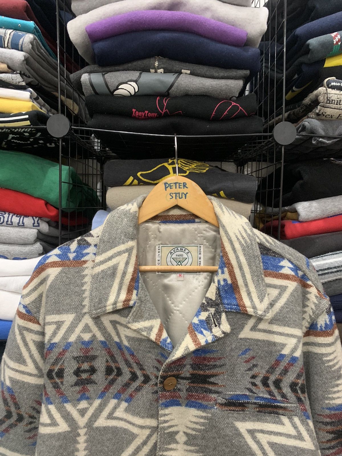 Vintage VINTAGE AVANEZ PARIS SPORTWEAR NAVAJO JACKET Size US M / EU 48-50 / 2 - 4 Thumbnail