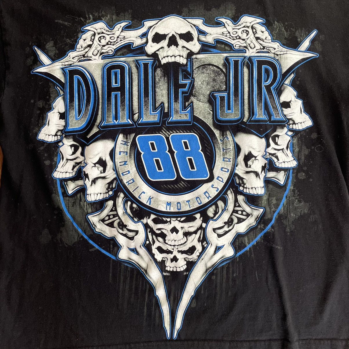 Chase Authentics Vintage nascar Dale Jr skulls t shirt Size US L / EU 52-54 / 3 - 2 Thumbnail