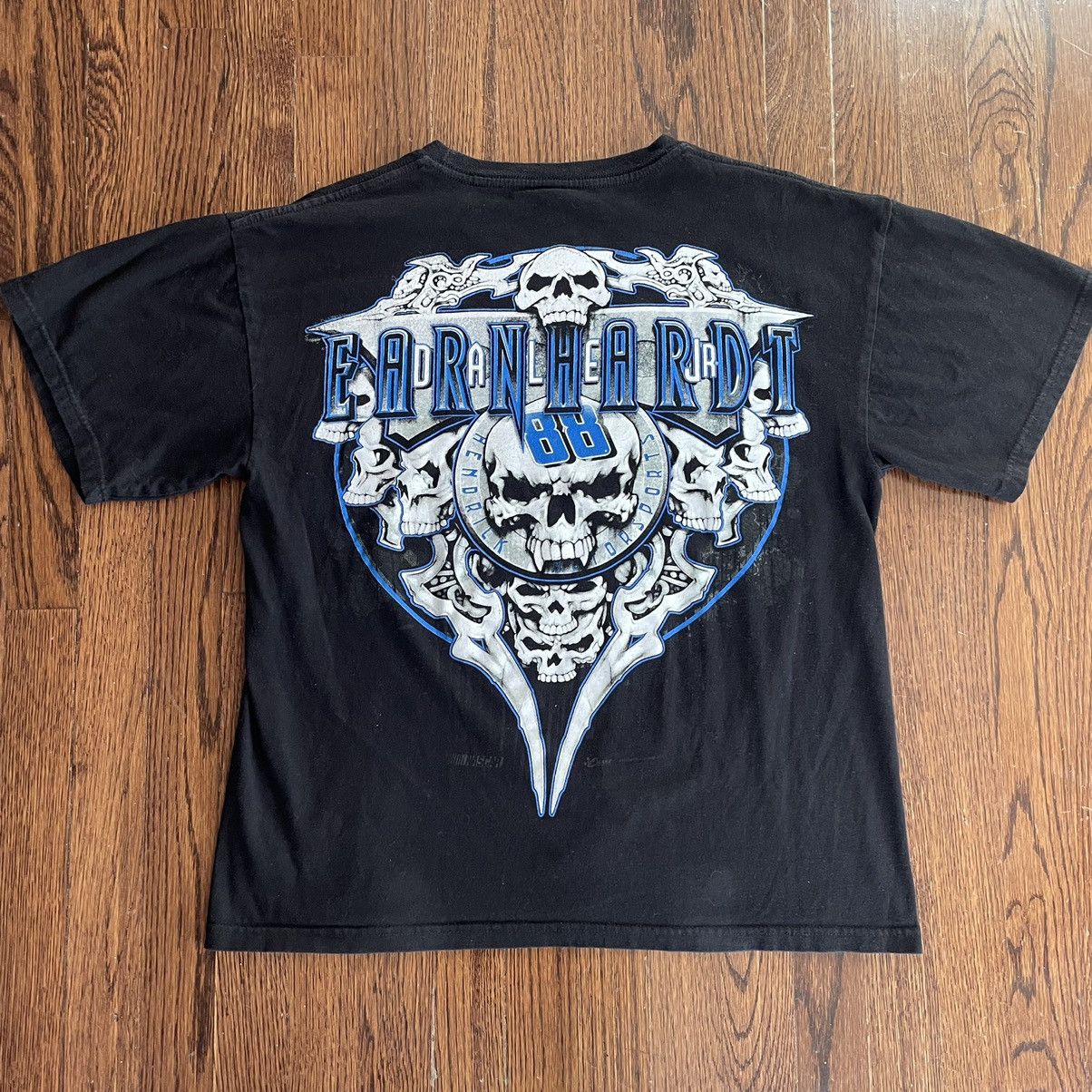 Chase Authentics Vintage nascar Dale Jr skulls t shirt Size US L / EU 52-54 / 3 - 3 Thumbnail