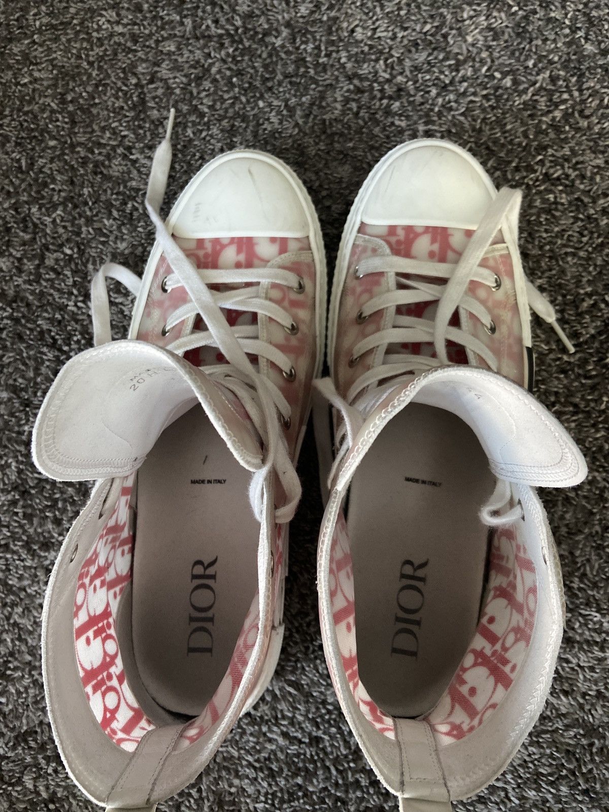 Dior Dior Converse High Top Oblique Transparent Size US 11 / EU 44 - 7 Thumbnail