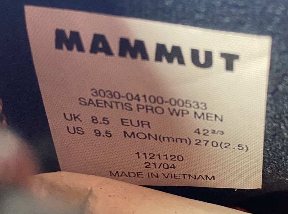Mammut Mens Saentis Pro WP Hiking Shoes - *Multiple Sizes* - [3030