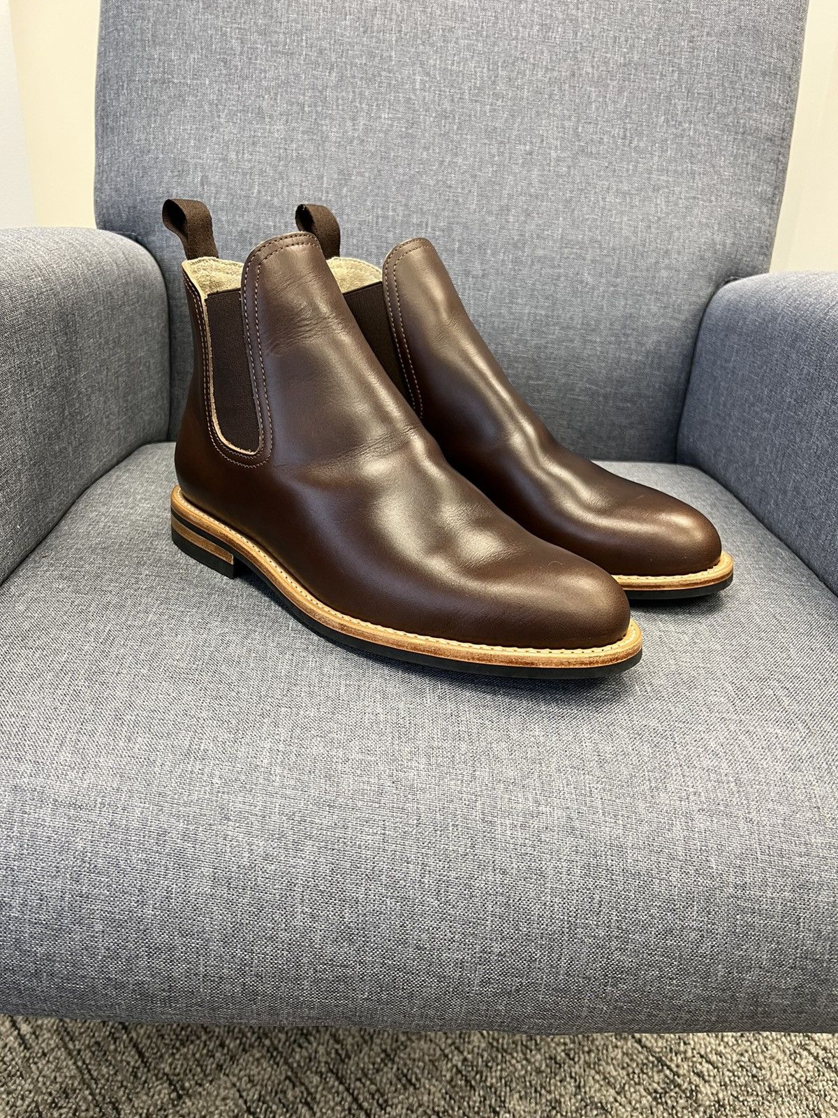 Oak Street Bootmakers Chelsea Boots in Brown Chromexcel Size US 9.5 / EU 42-43 - 4 Thumbnail