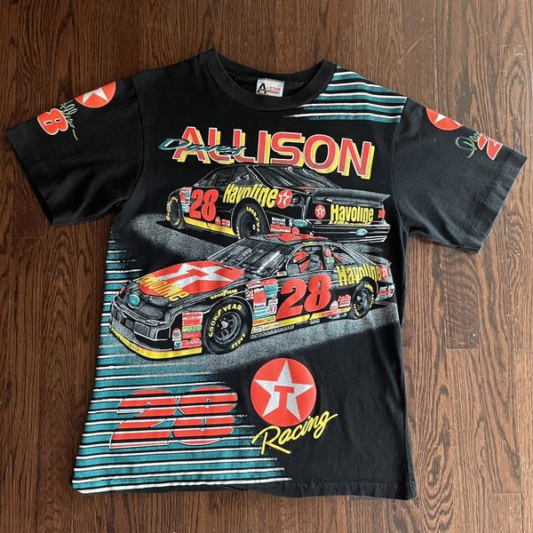 Vintage Vintage 1993 Davey Allison 28 Havoline Nascar aop t shirt | Grailed