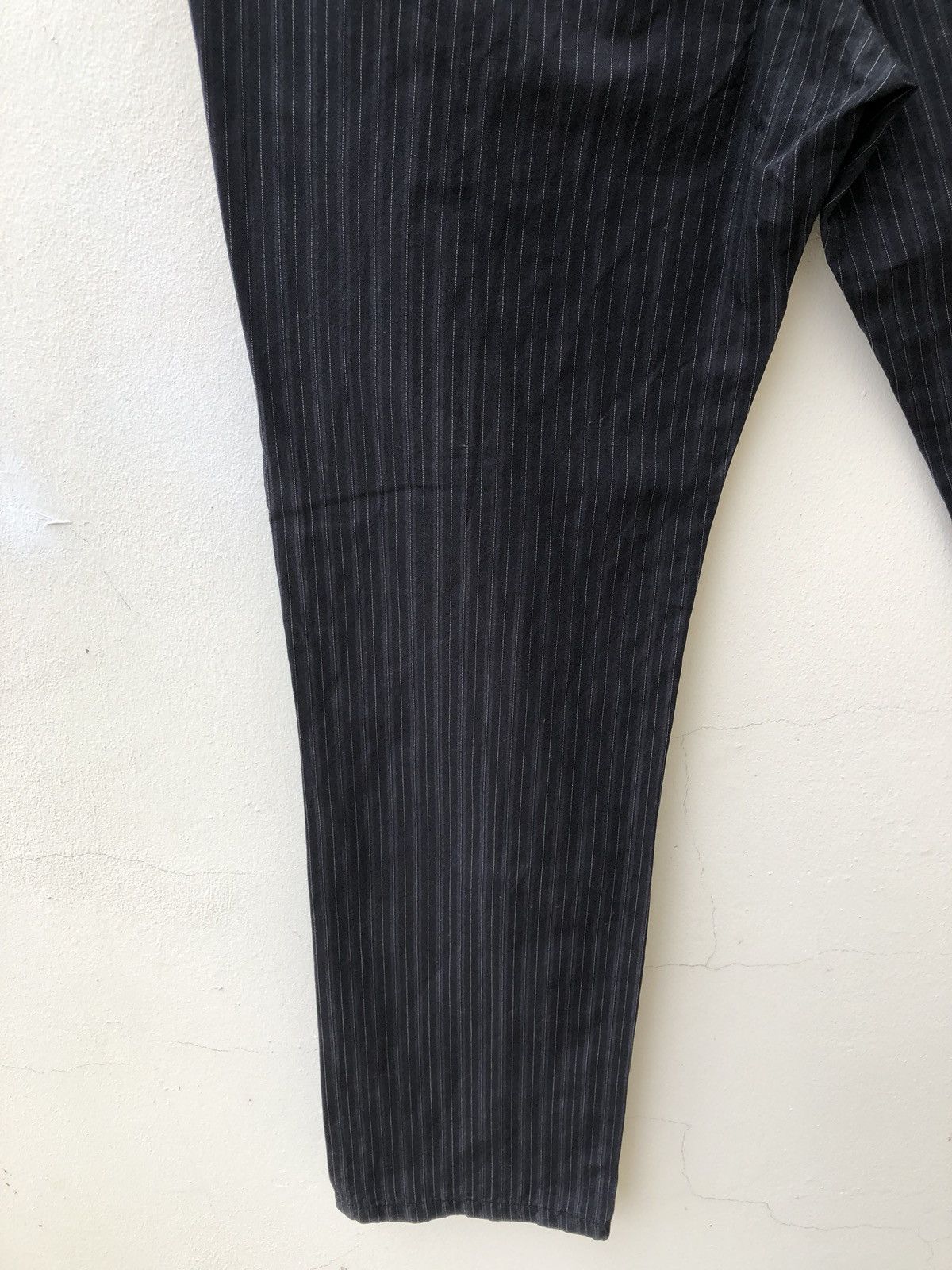Japanese Brand UNQUARTO Made in Japan Linen Blend Draw String Striped Size US 33 - 8 Thumbnail