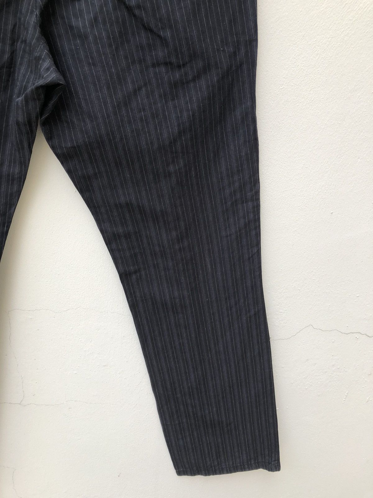 Japanese Brand UNQUARTO Made in Japan Linen Blend Draw String Striped Size US 33 - 7 Thumbnail