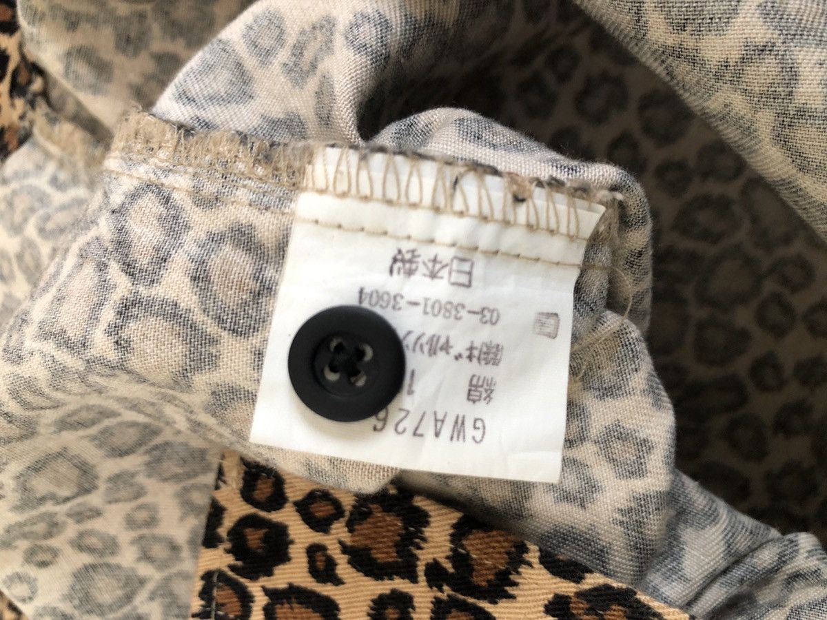 Japanese Brand Vintage 90s Garçon Wave Japan Leopard Punk Shirt Size US L / EU 52-54 / 3 - 12 Thumbnail