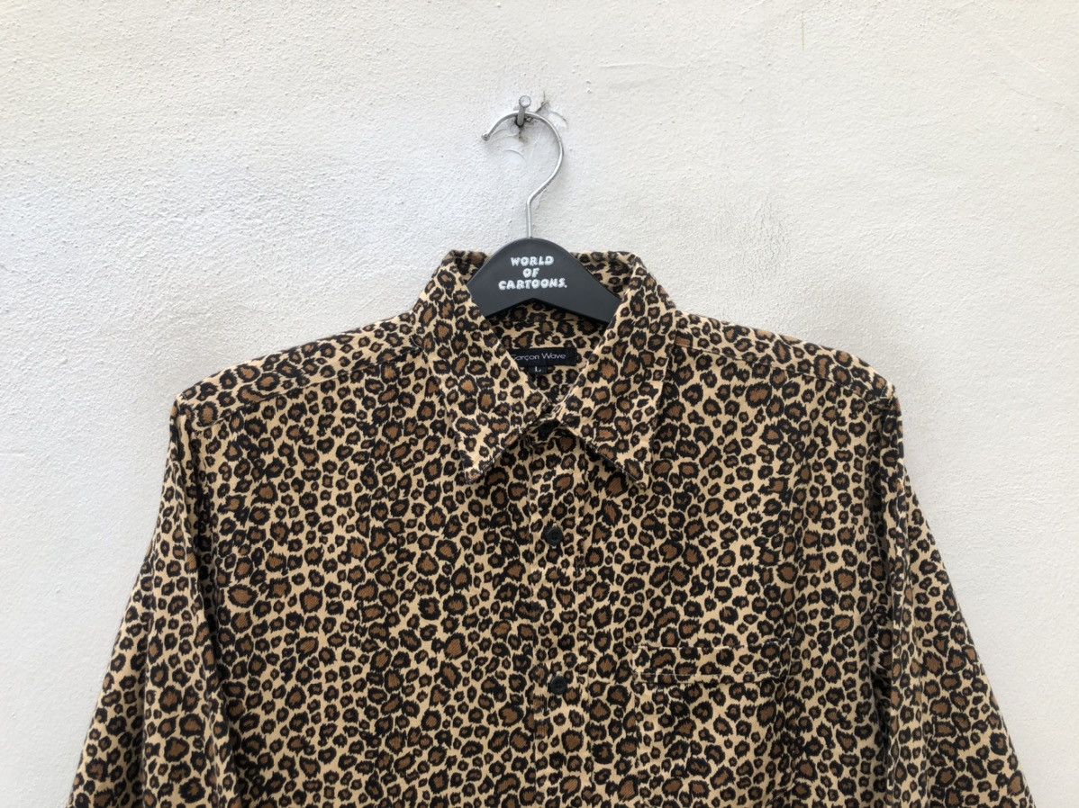 Japanese Brand Vintage 90s Garçon Wave Japan Leopard Punk Shirt Size US L / EU 52-54 / 3 - 2 Thumbnail