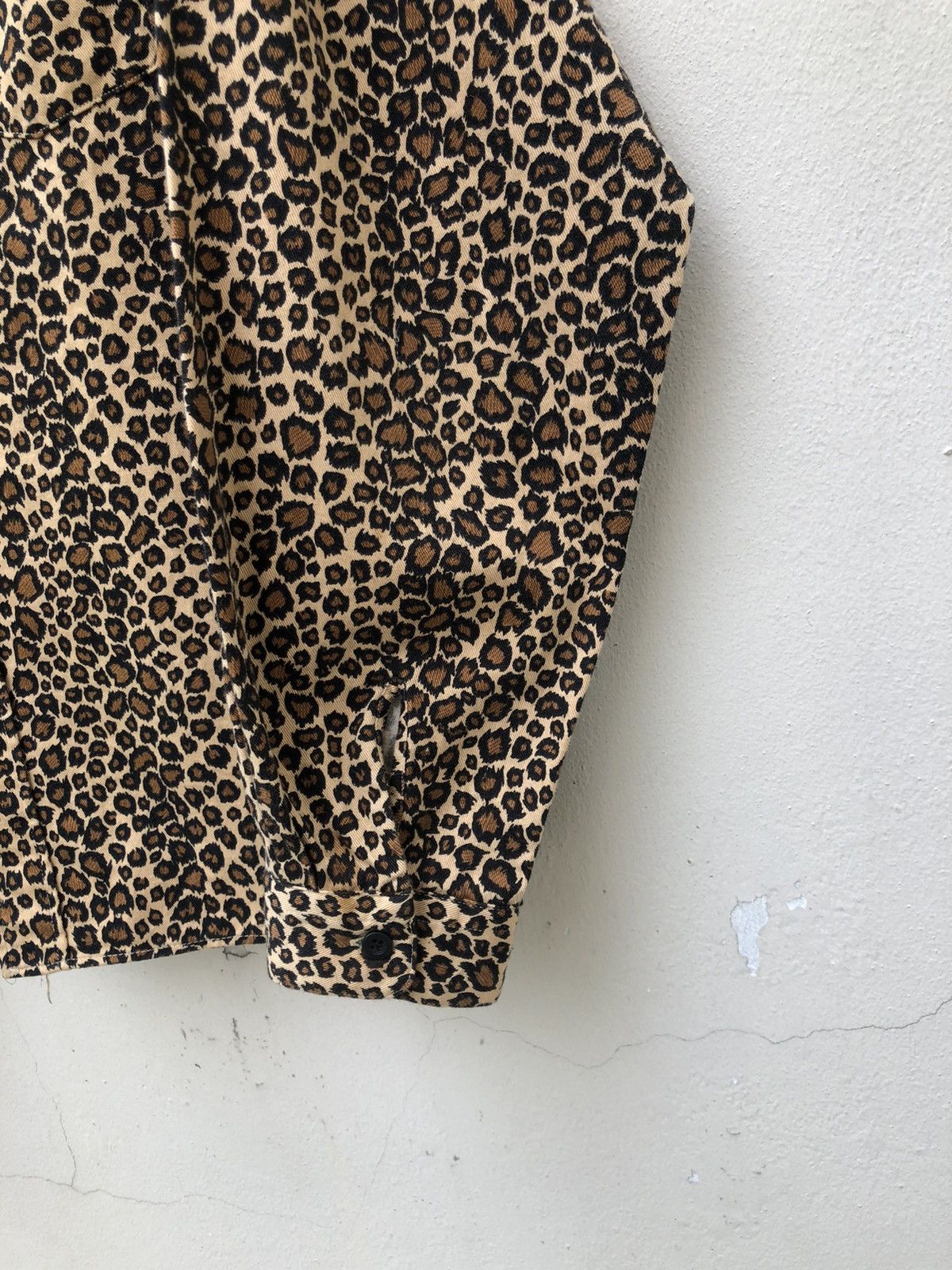Japanese Brand Vintage 90s Garçon Wave Japan Leopard Punk Shirt Size US L / EU 52-54 / 3 - 4 Thumbnail