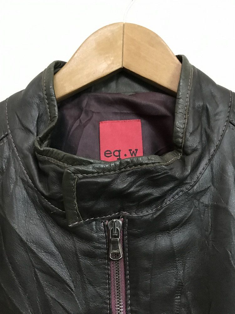 Genuine Leather eq . w Made in Italy Patchwork Lamb Skin Cafe Racer Size US M / EU 48-50 / 2 - 7 Thumbnail