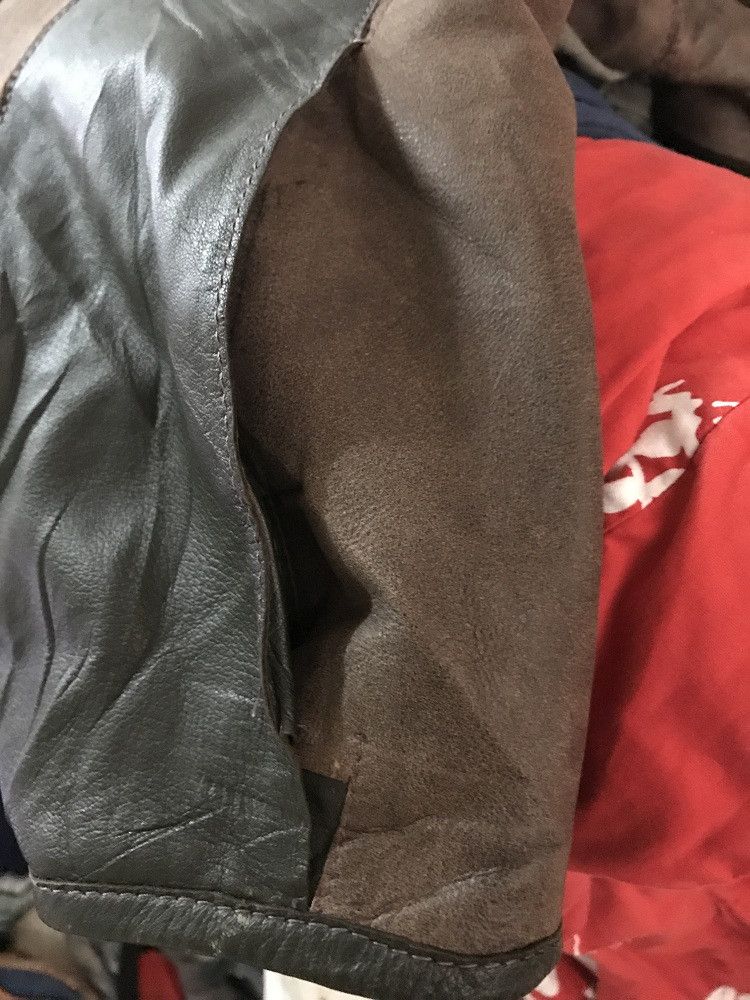 Genuine Leather eq . w Made in Italy Patchwork Lamb Skin Cafe Racer Size US M / EU 48-50 / 2 - 11 Thumbnail