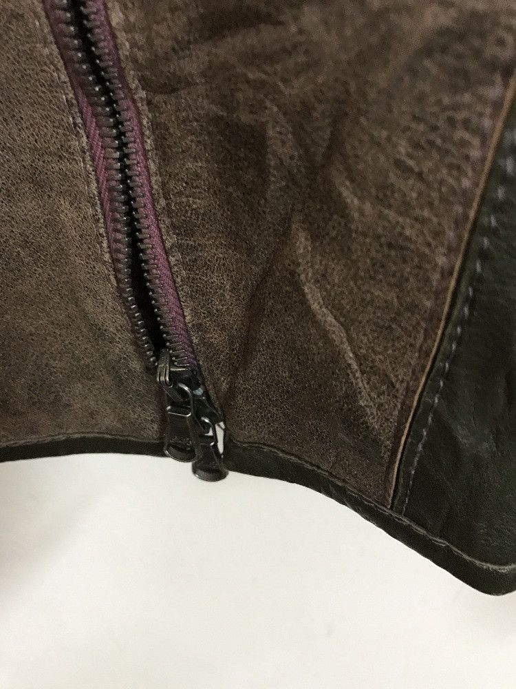 Genuine Leather eq . w Made in Italy Patchwork Lamb Skin Cafe Racer Size US M / EU 48-50 / 2 - 8 Thumbnail