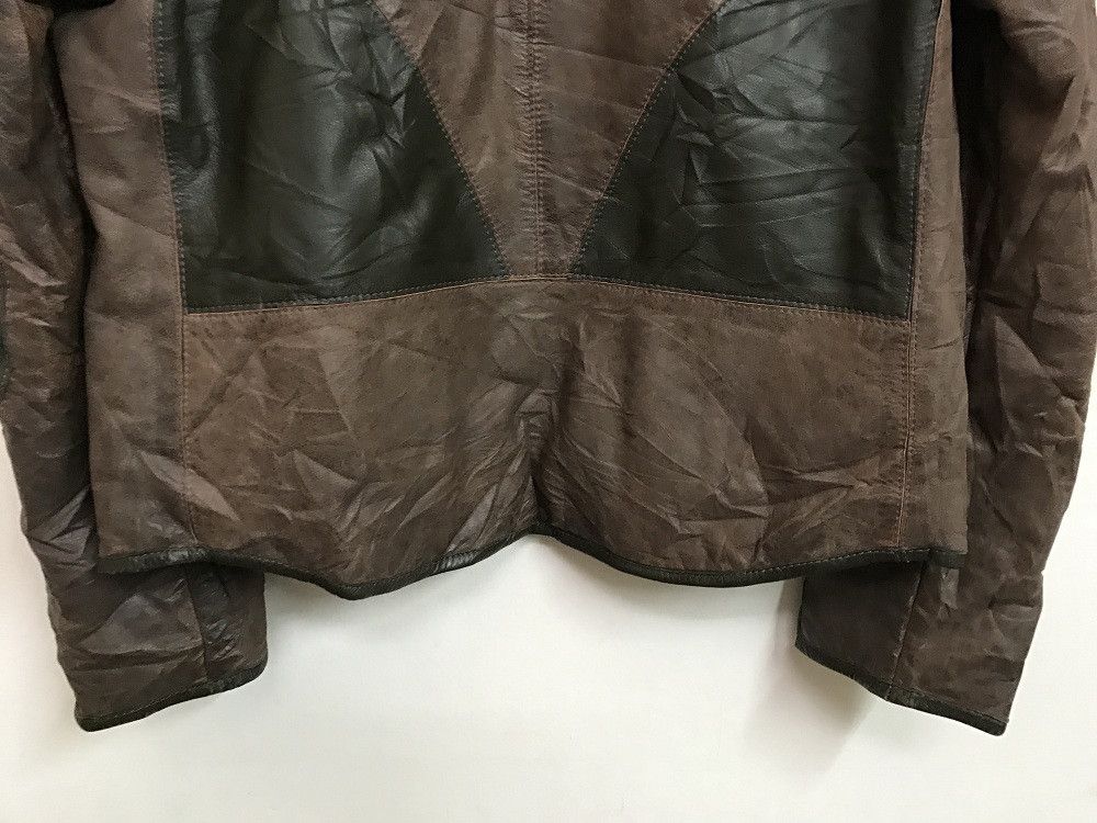 Genuine Leather eq . w Made in Italy Patchwork Lamb Skin Cafe Racer Size US M / EU 48-50 / 2 - 2 Thumbnail
