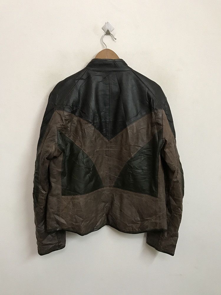 Genuine Leather eq . w Made in Italy Patchwork Lamb Skin Cafe Racer Size US M / EU 48-50 / 2 - 1 Thumbnail