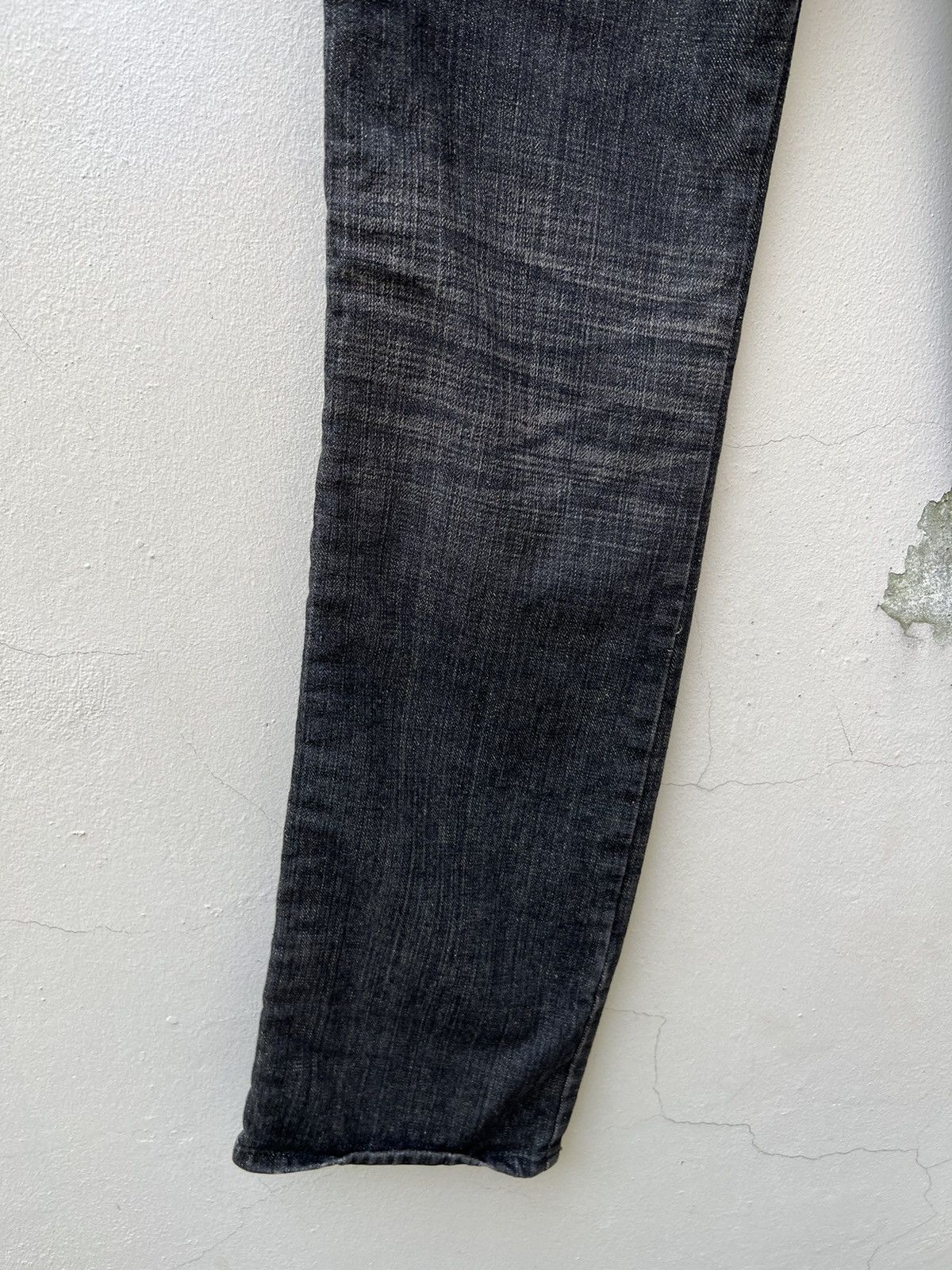 ABAHOUSE ABAHOUSE Japan Side Tape Leather Wrinkled Leg Denim Jeans Size US 30 / EU 46 - 17 Thumbnail