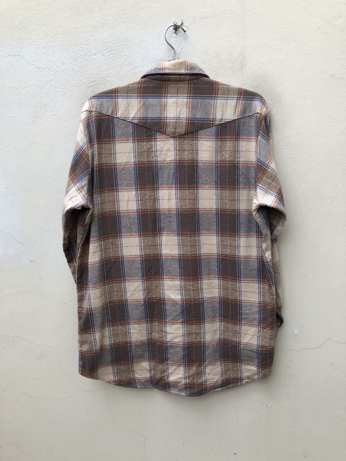 Flannel × Vintage Vintage 70s 80s Saddle King Western Flannel Shirt Size US L / EU 52-54 / 3 - 8 Thumbnail