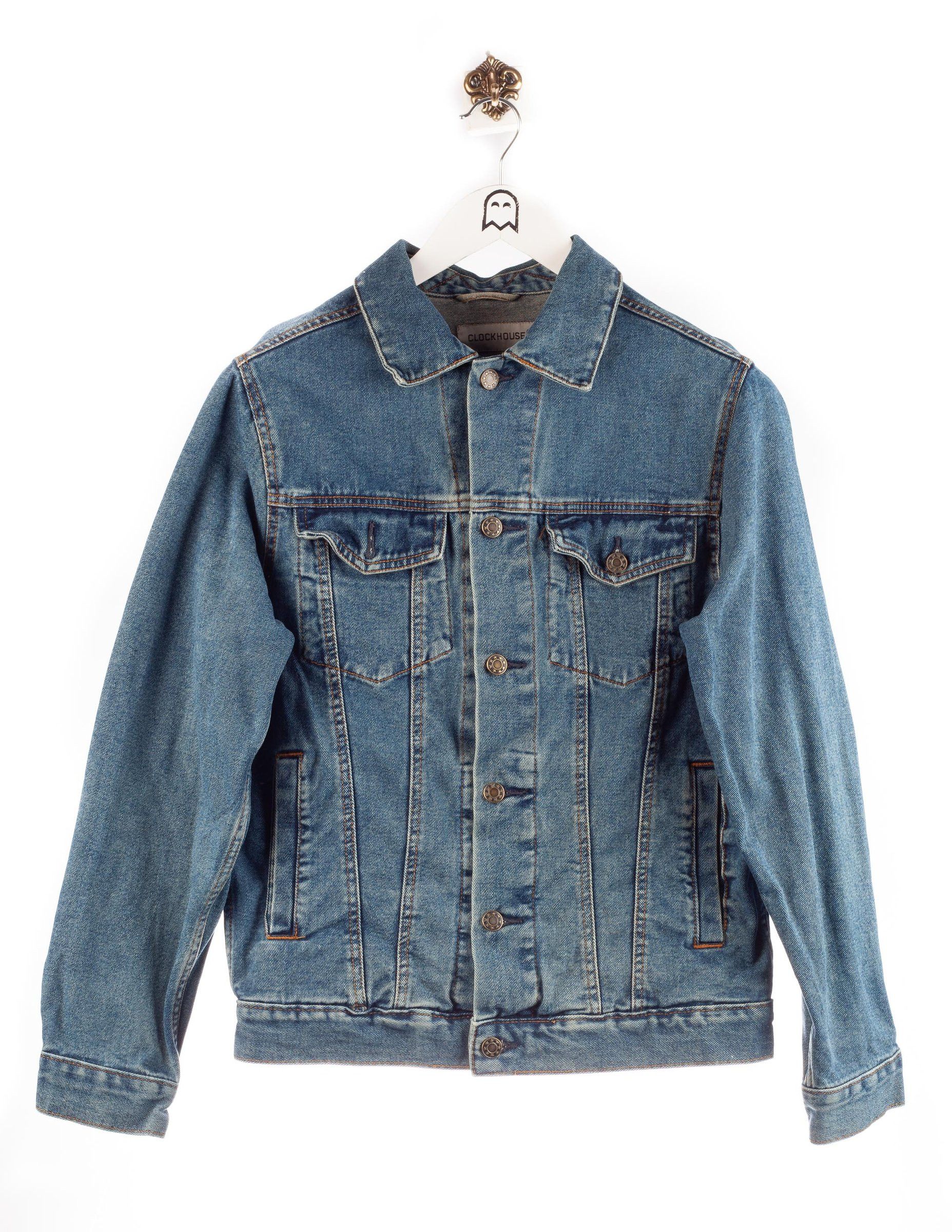 Vintage Vintage Clockhouse Denim Jacket Regular Look Blue | Grailed