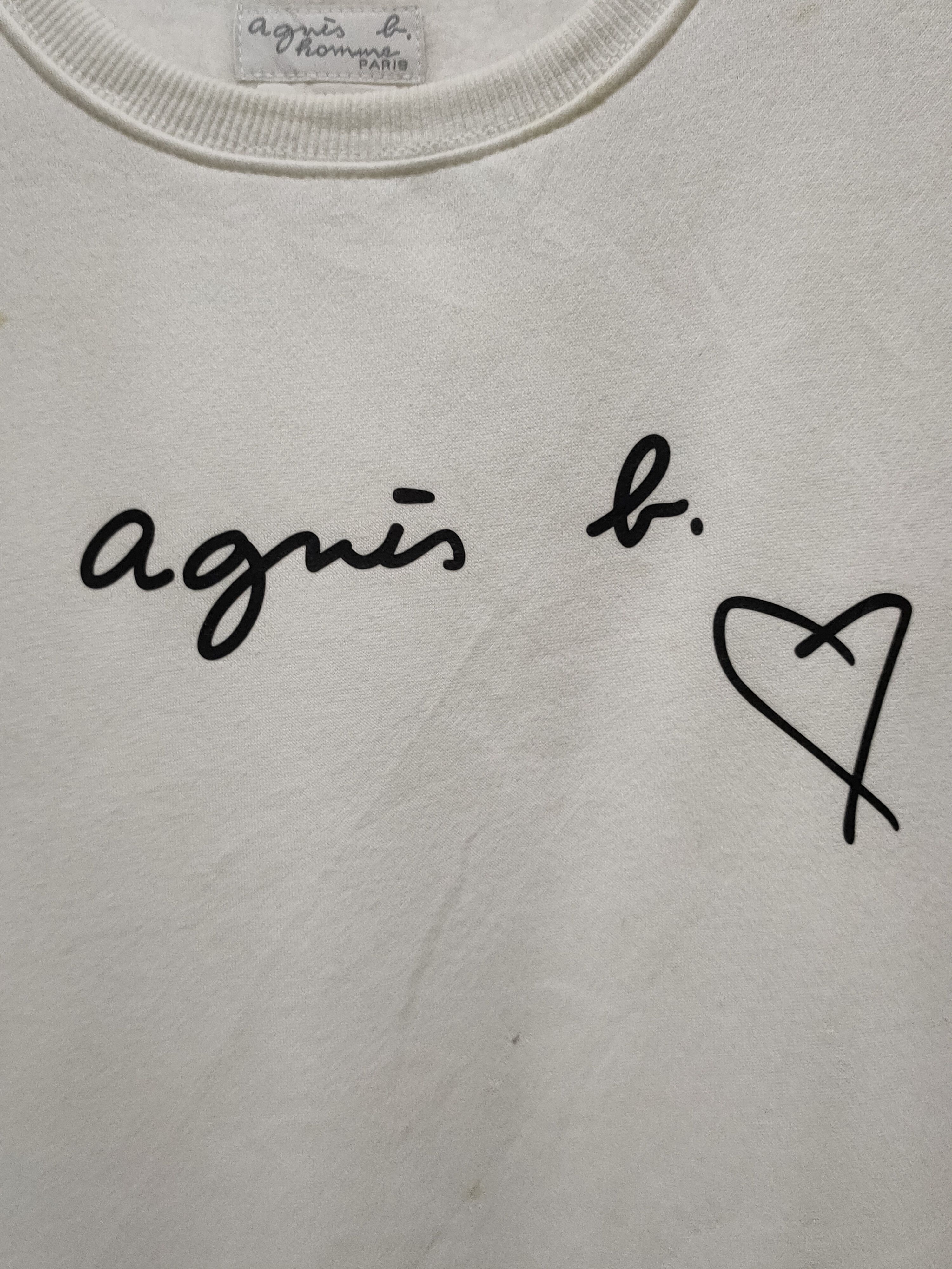 Designer × agnes b. Agnes B homme sweater Spellout logo Size US XS / EU 42 / 0 - 8 Thumbnail