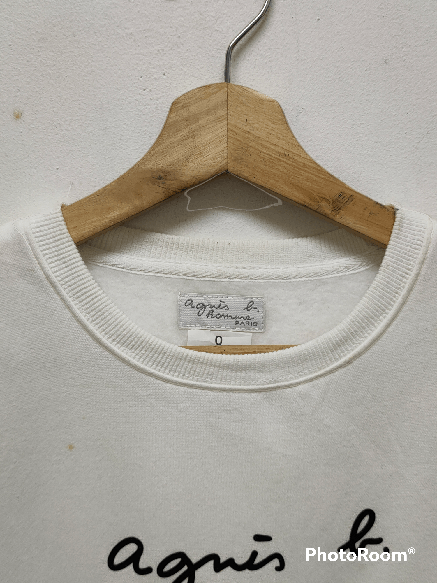 Designer × agnes b. Agnes B homme sweater Spellout logo Size US XS / EU 42 / 0 - 2 Thumbnail