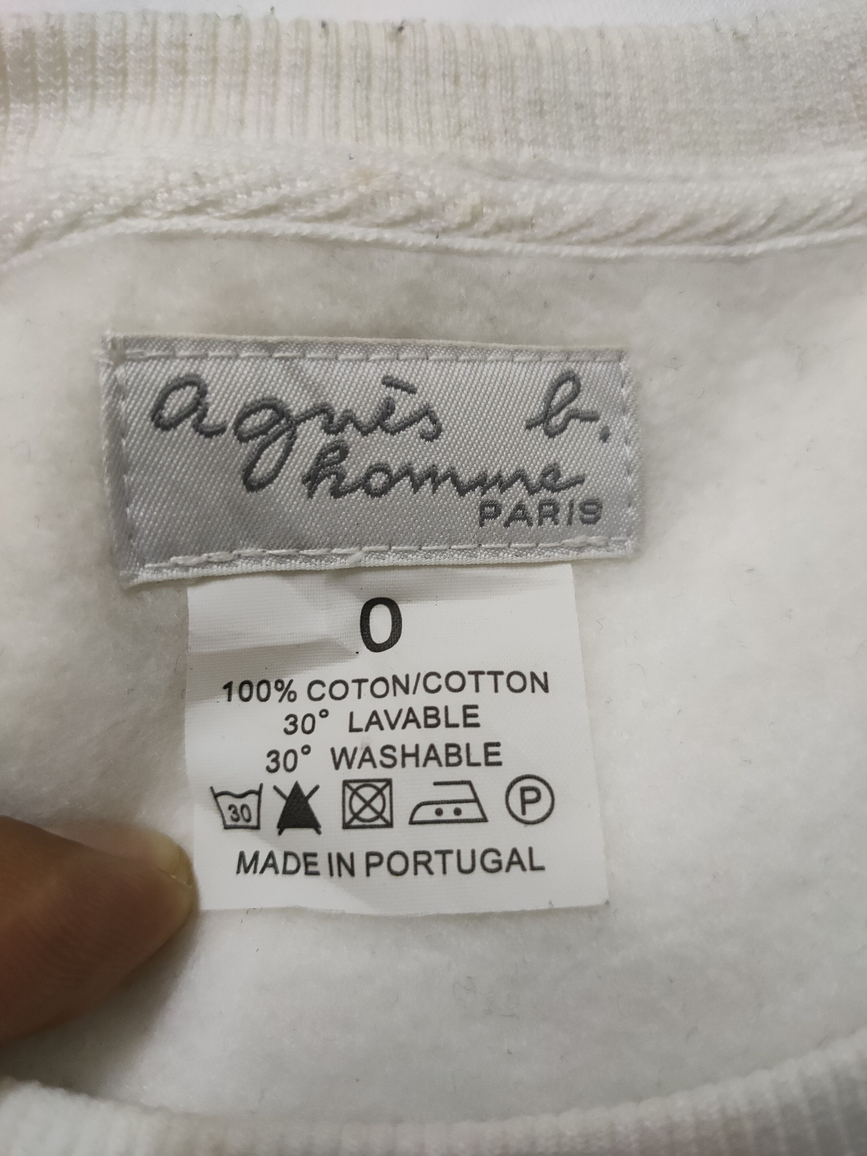 Designer × agnes b. Agnes B homme sweater Spellout logo Size US XS / EU 42 / 0 - 4 Thumbnail