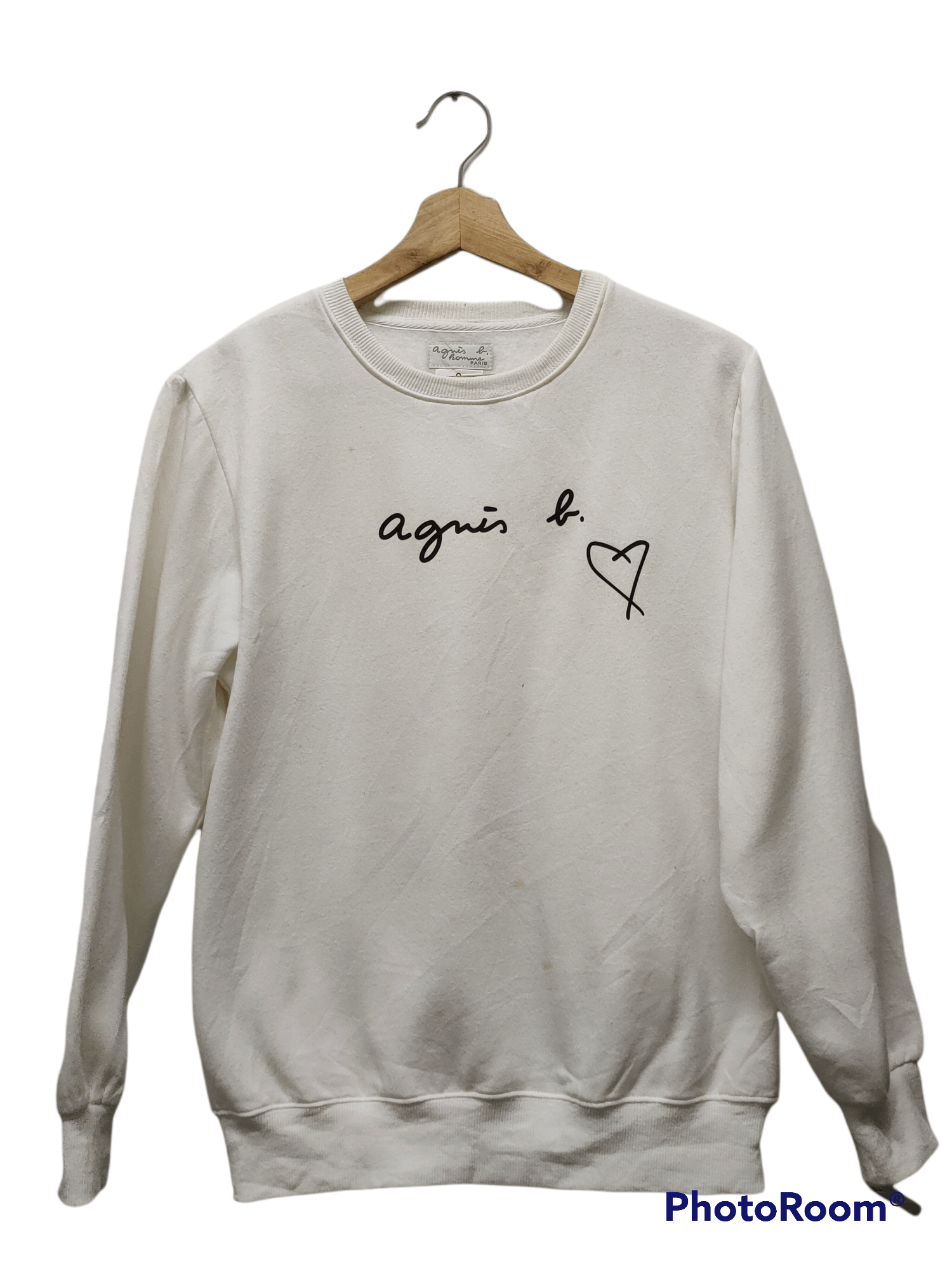 Designer × agnes b. Agnes B homme sweater Spellout logo Size US XS / EU 42 / 0 - 1 Thumbnail