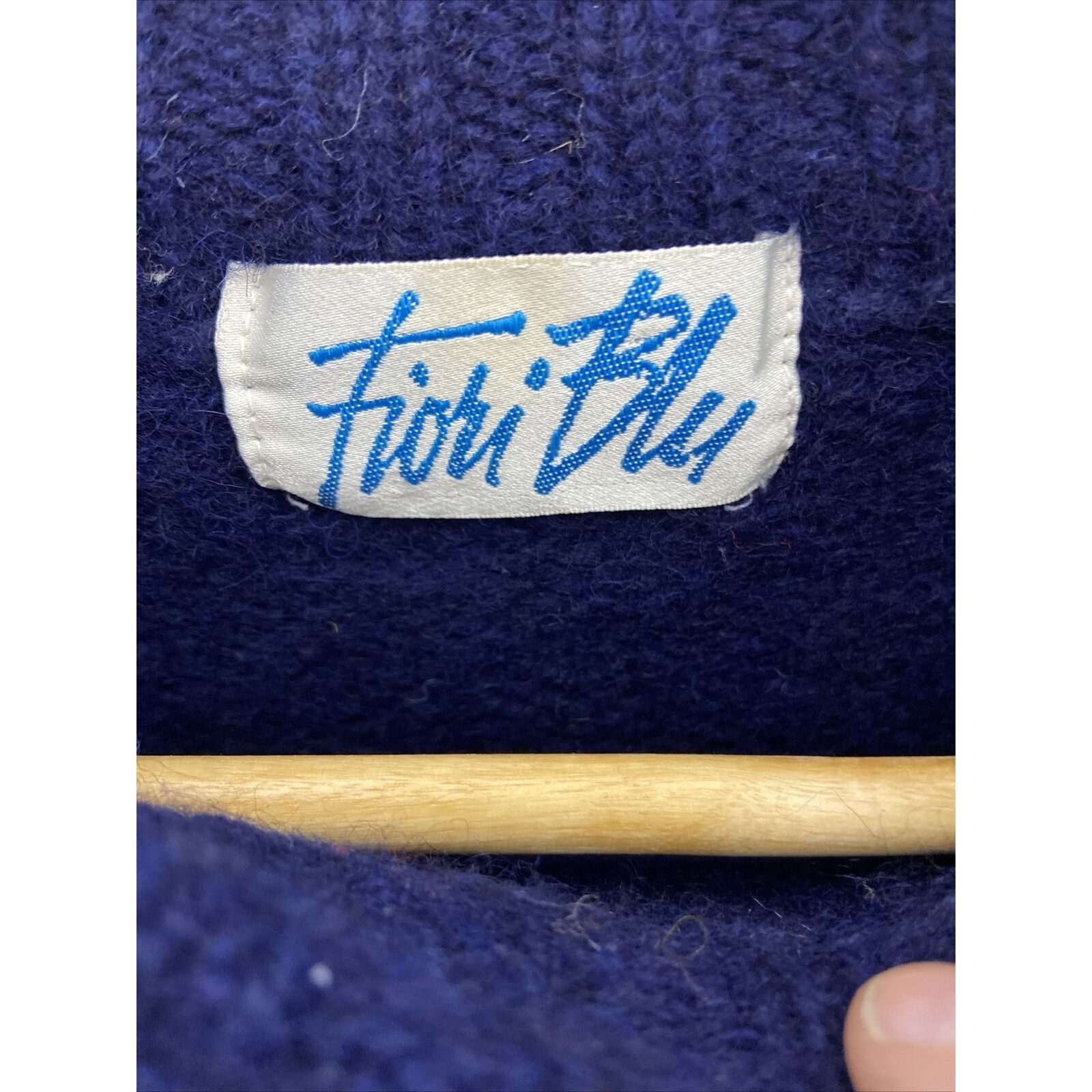 Vintage Vintage Fiori Blue 80’s Wool Sweater Outdoor Canoe S/M Knit Size US S / EU 44-46 / 1 - 5 Thumbnail