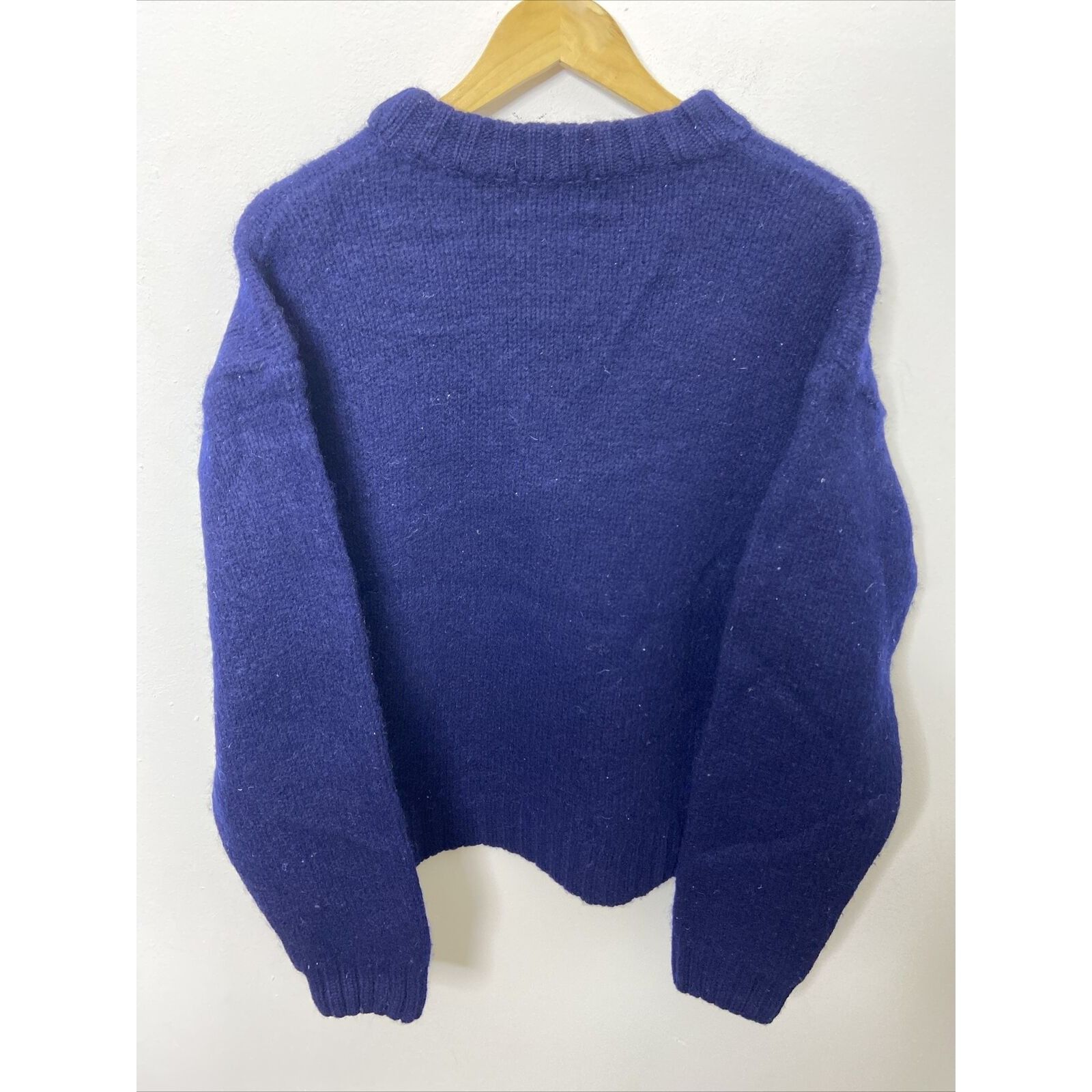 Vintage Vintage Fiori Blue 80’s Wool Sweater Outdoor Canoe S/M Knit Size US S / EU 44-46 / 1 - 6 Thumbnail