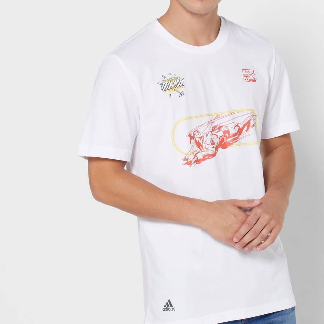 Adidas × Marvel Comics BNWT Adidas x Marvel Iron Man tshirt comic Size US M / EU 48-50 / 2 - 3 Thumbnail