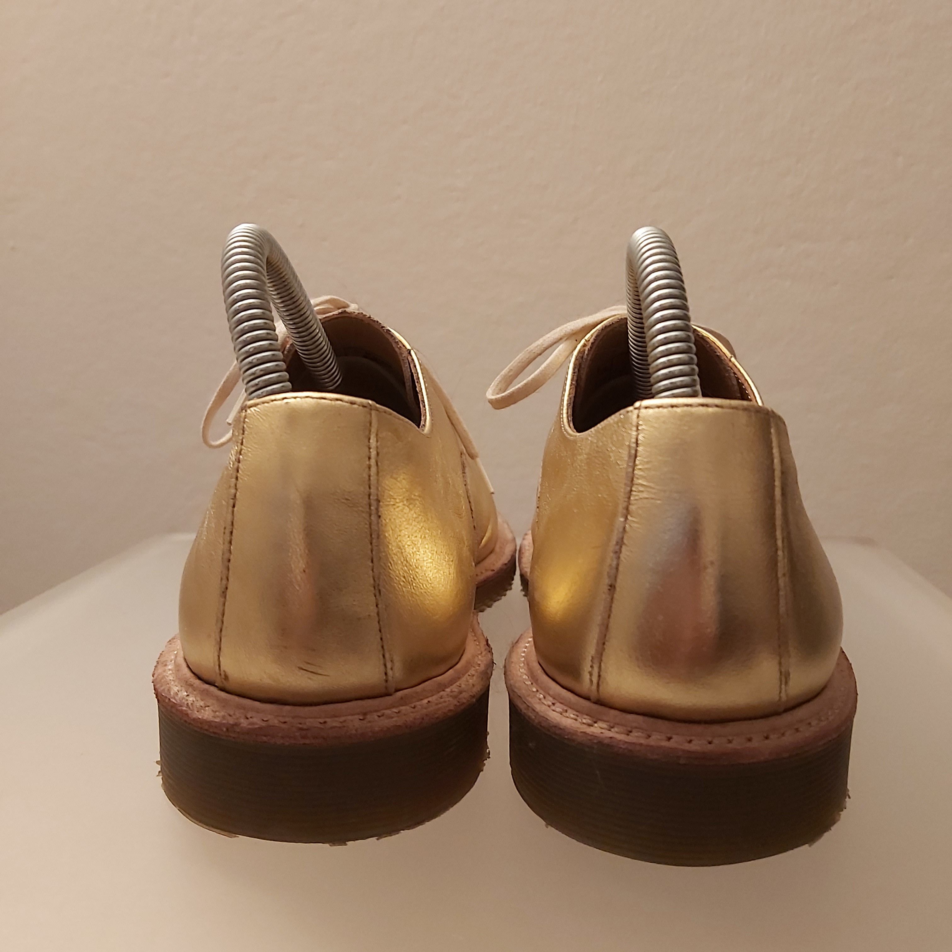 Comme Des Garçons Dr Martens Bennett gold Laced shoes - Footwear