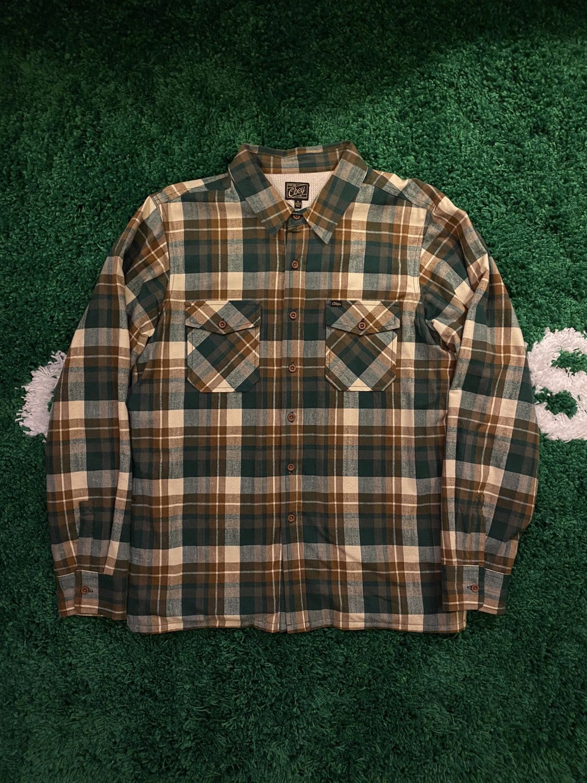 Obey Obey Flannel | Grailed