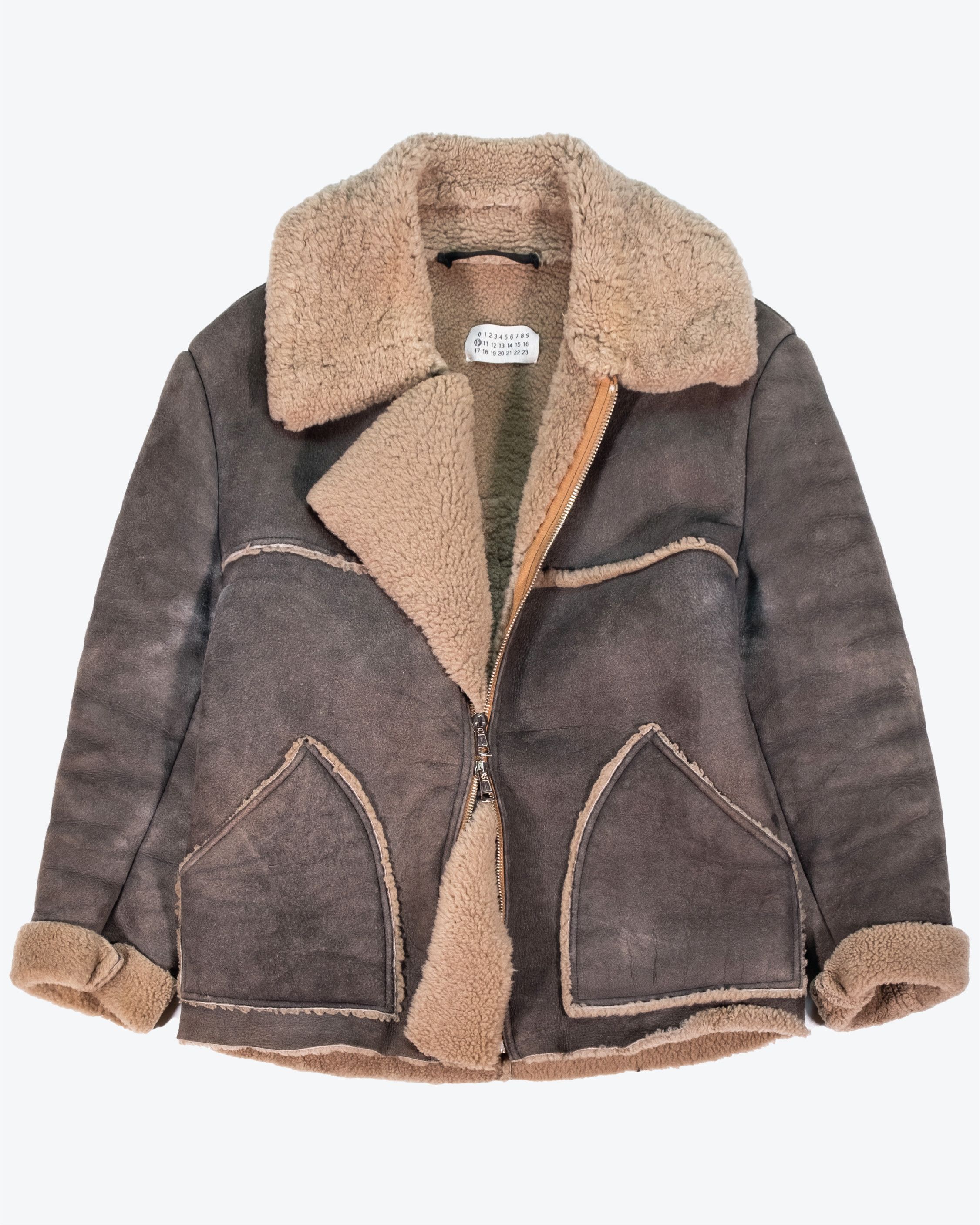 Maison Margiela Maison Martin Margiela Shearling Leather Coat 