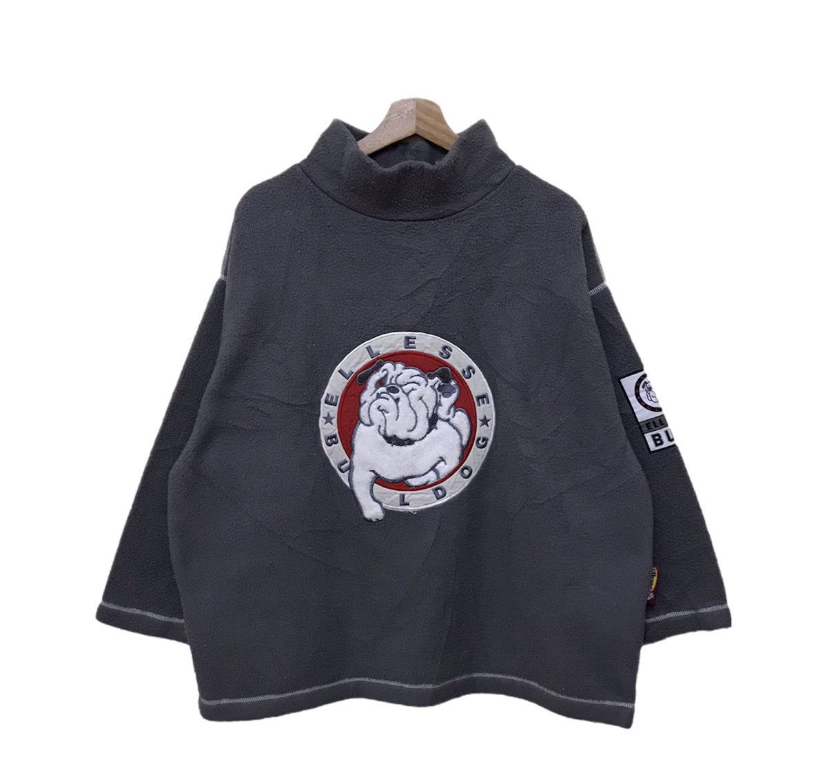 Ellesse × Goldwin Vintage Ellesse Goldwin Bulldog Fleece Sweatshirt Size US L / EU 52-54 / 3 - 1 Thumbnail